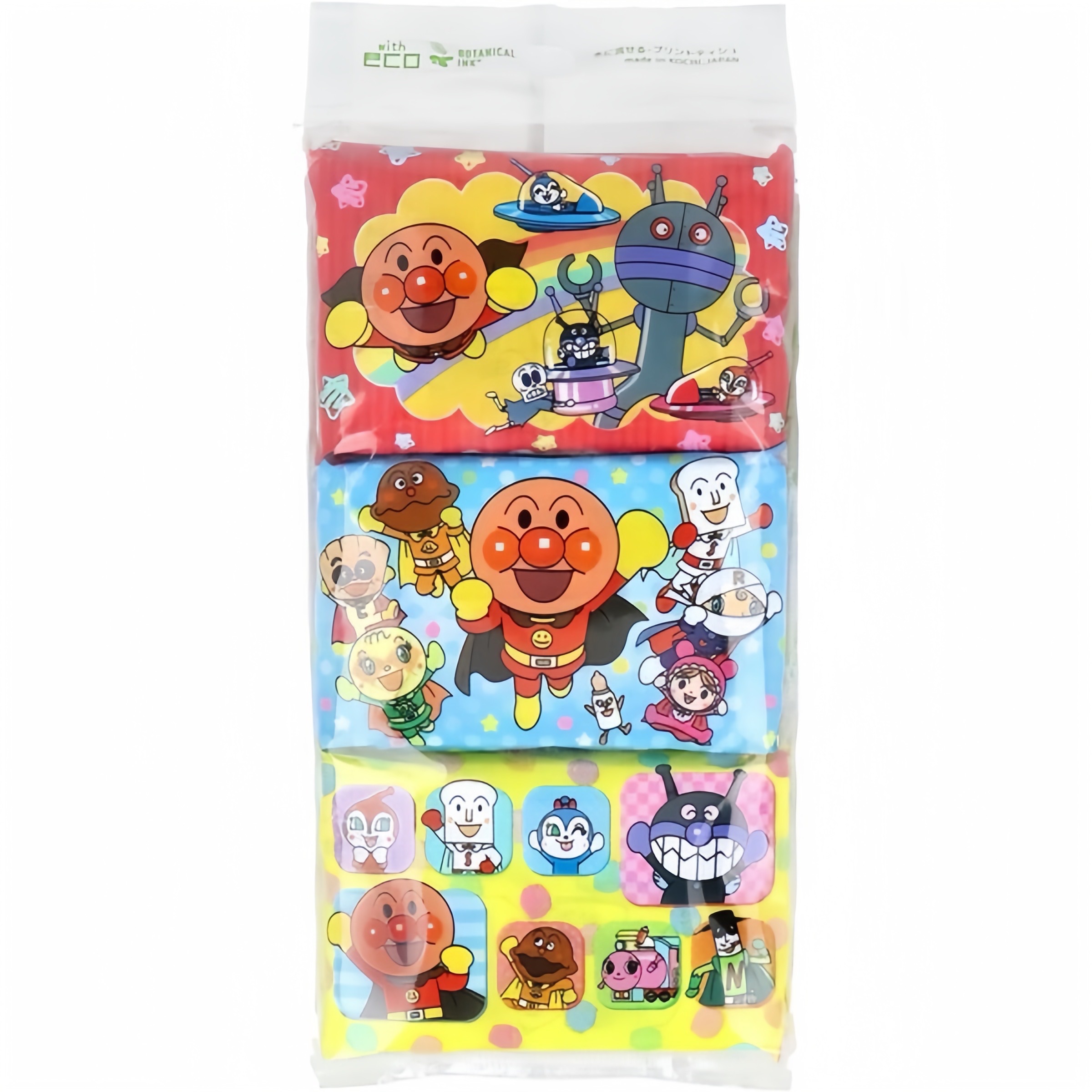 麵包超人印花紙巾隨身裝一袋6包