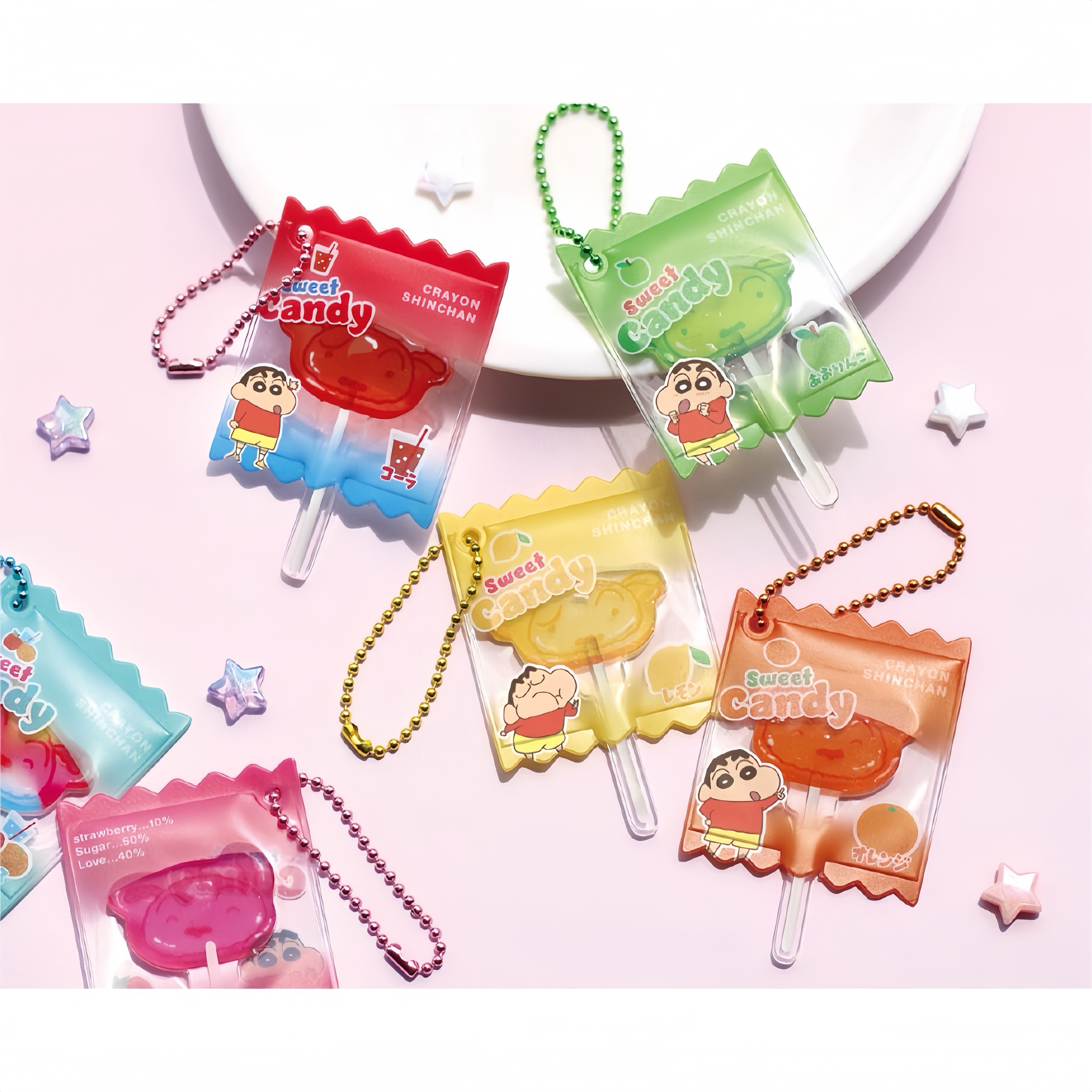 蠟筆小新秘密棒棒糖吊飾盲袋