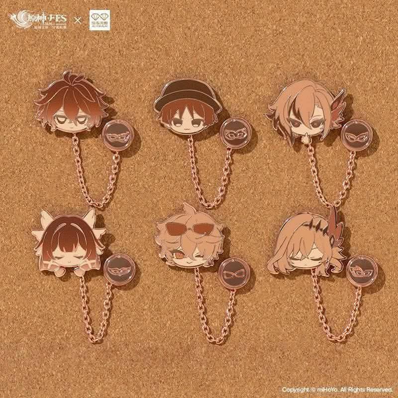 原神官方-玩點無限金屬徽章+fes折光卡