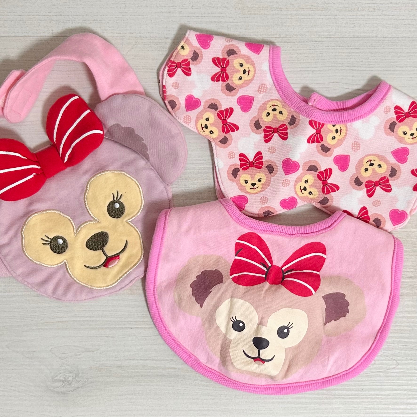 達菲熊家族圍兜三件組