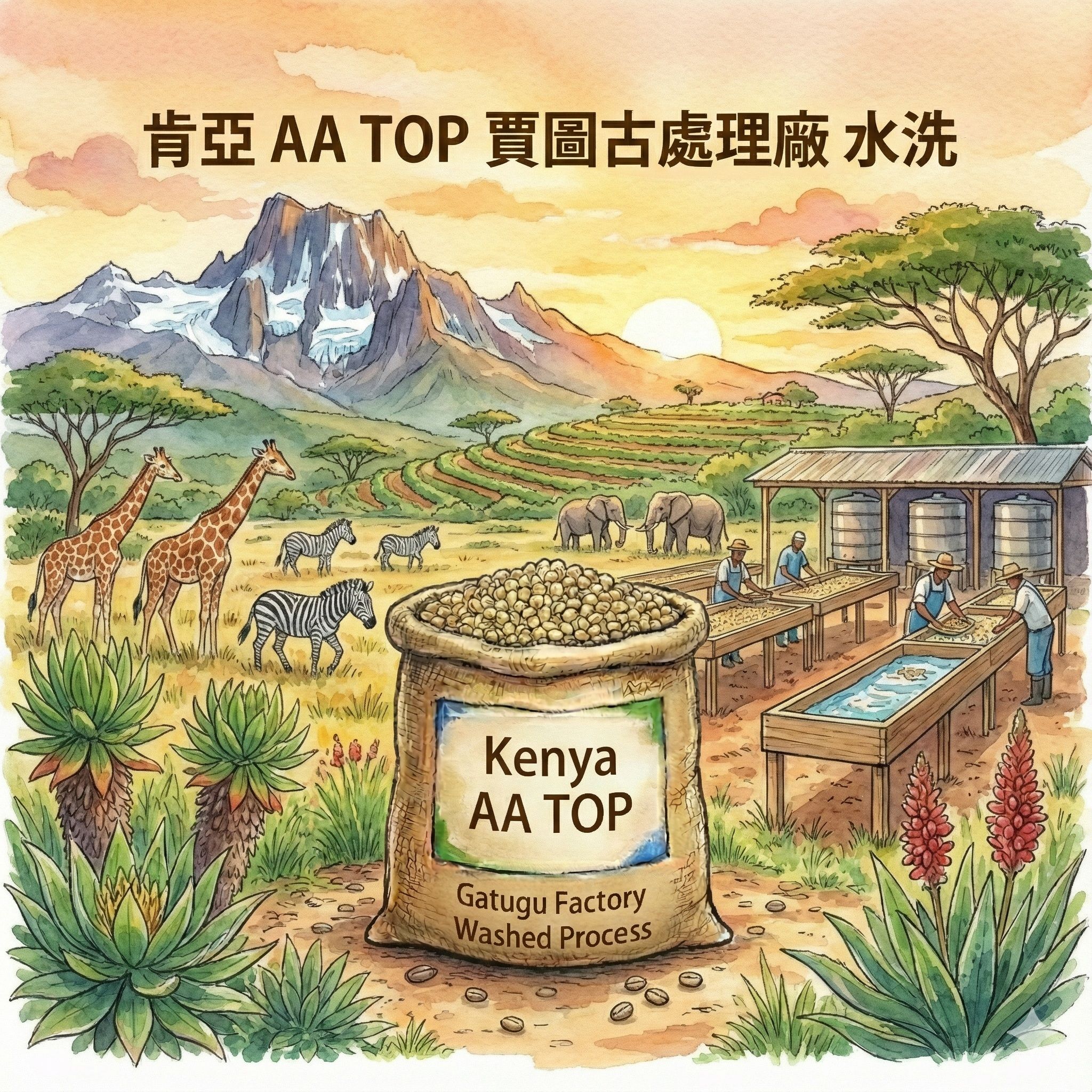 【職人陶烘】肯亞 AA TOP 賈圖古處理廠 水洗