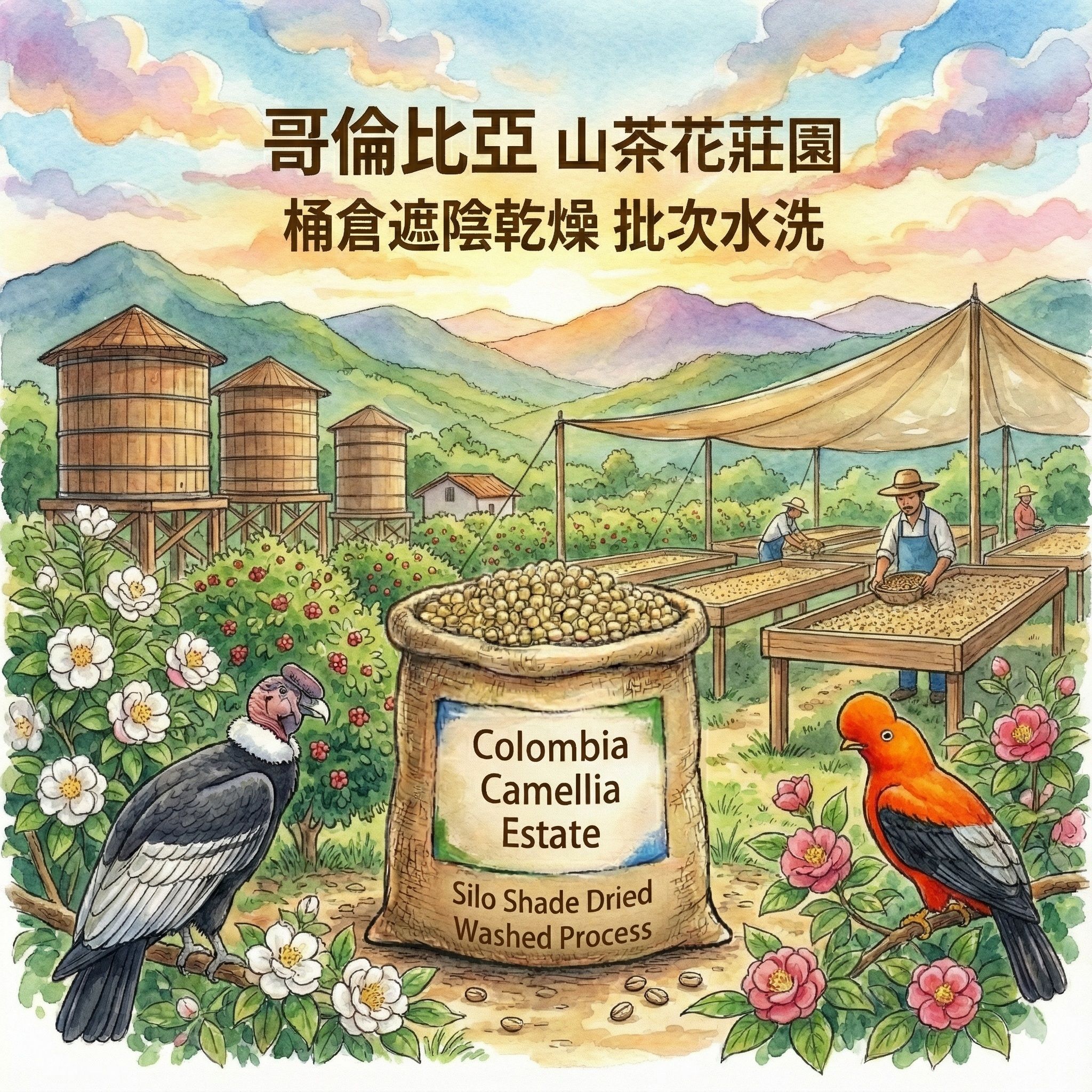 【職人陶烘】哥倫比亞 山茶花莊園 批次水洗