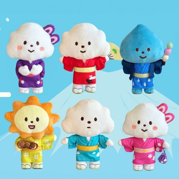 現貨∣香港文創🇭🇰✶⌑ FLUFFY HOUSE  雲朵先生 祭典和服系列 絨毛娃娃