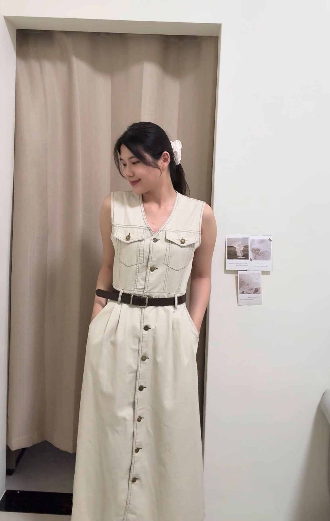 率性牛仔長洋裝（預購，點擊圖片看介紹）