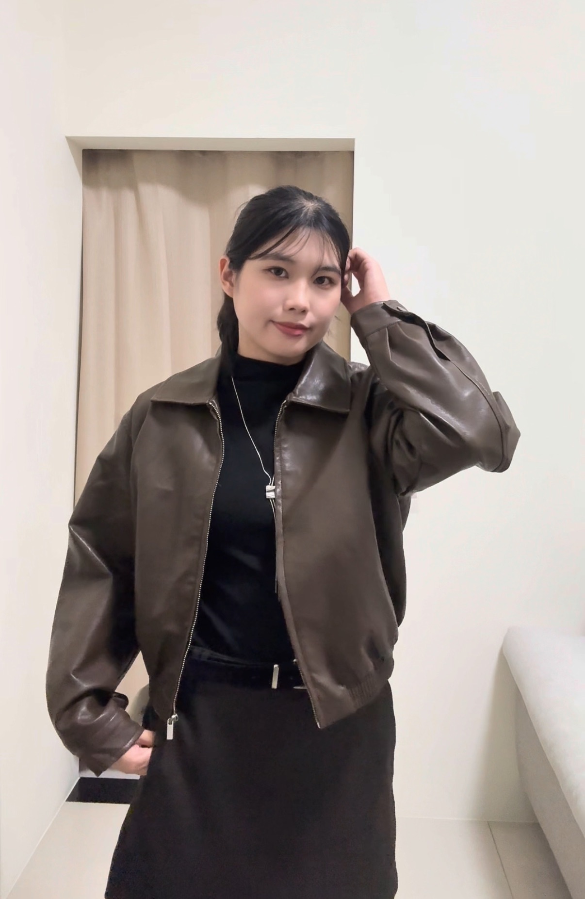 拉鍊皮外套（預購）