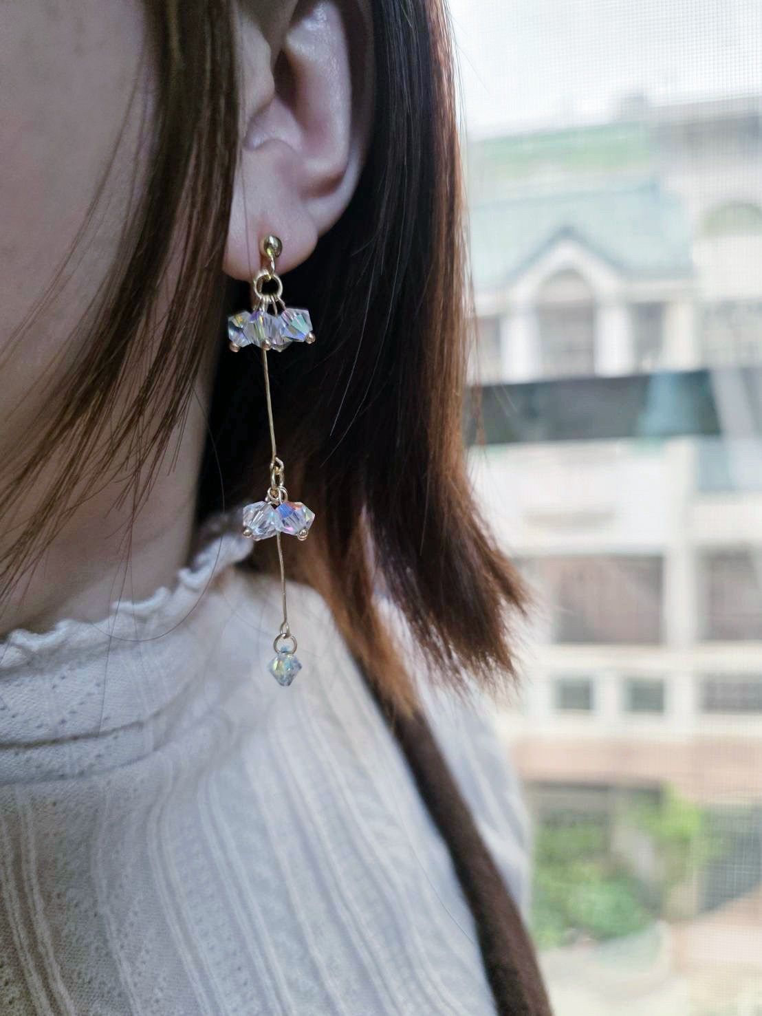 水晶系列·耳環˖ ࣪⊹