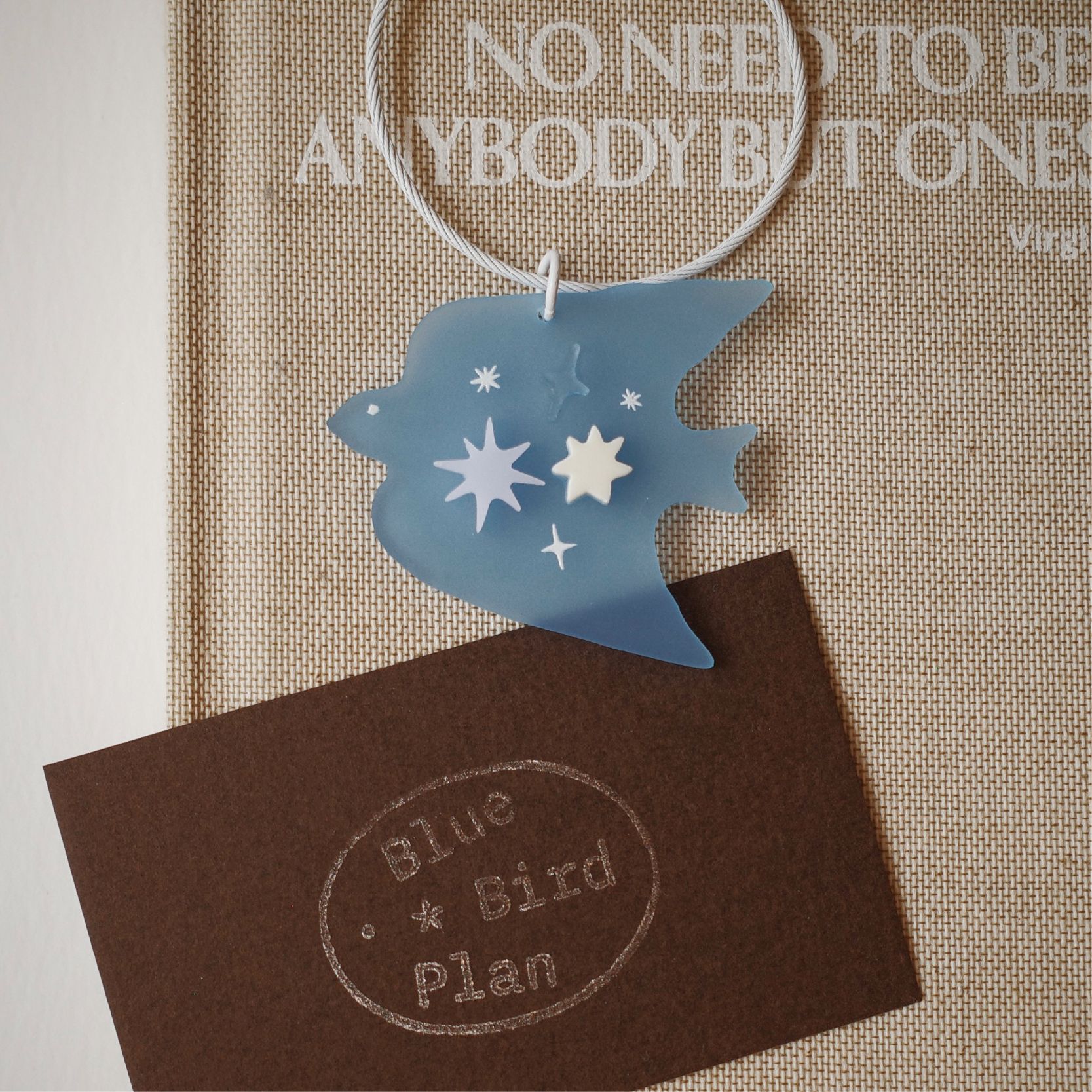 Blue bird 青鳥 滿載星輝 吊飾