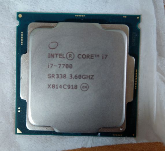1. intel i7-7700 cpu