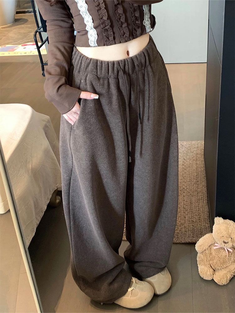 加絨加厚垂感保暖棉褲୨୧ ̊。秋冬必備-三色