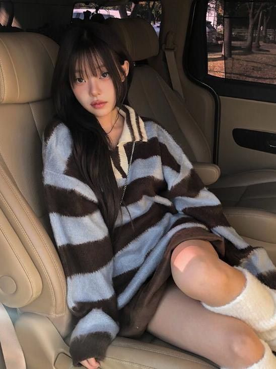 韓系馬海毛針織毛衣୨୧ ̊。兩色