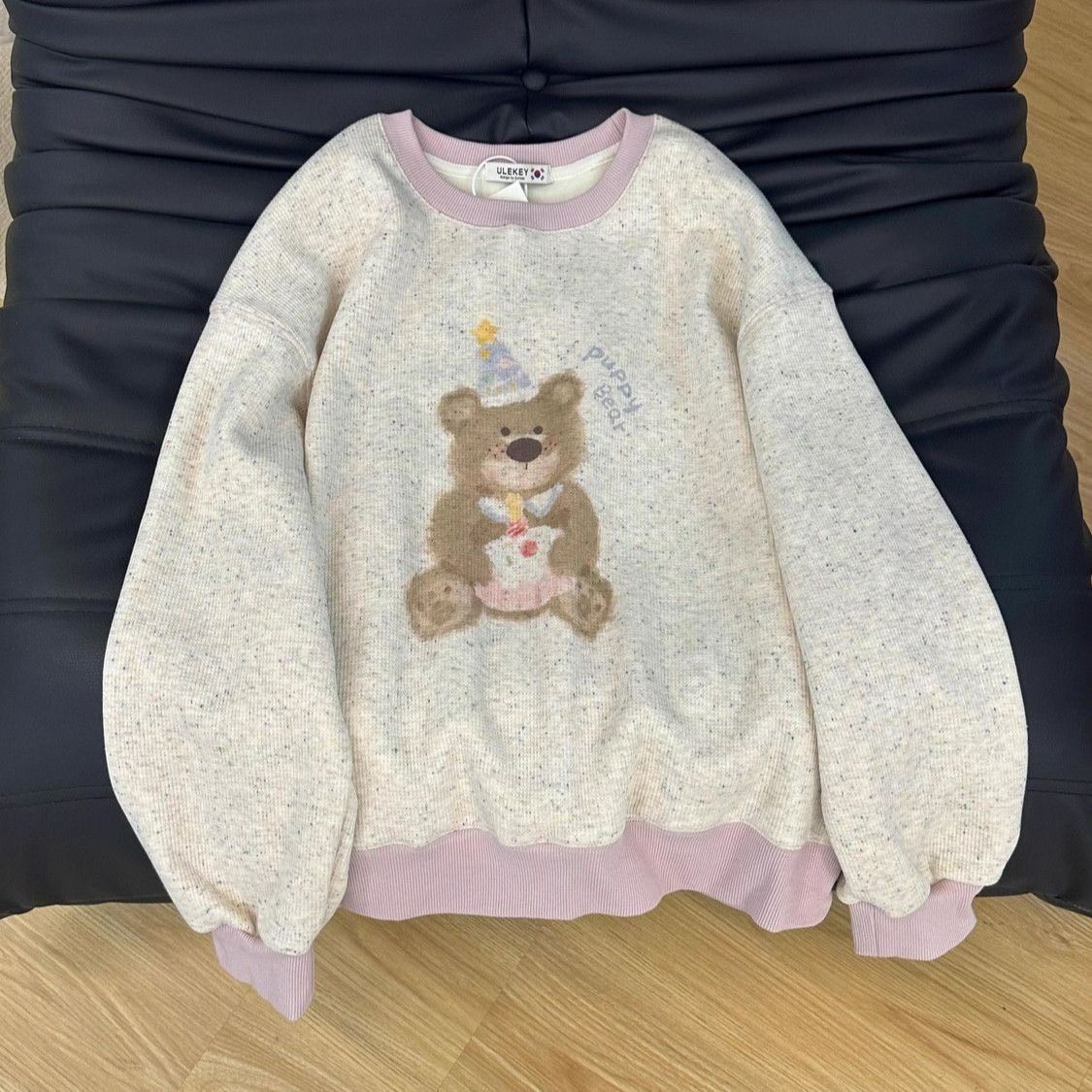 韓系生日小熊保暖長袖୨୧ ̊。