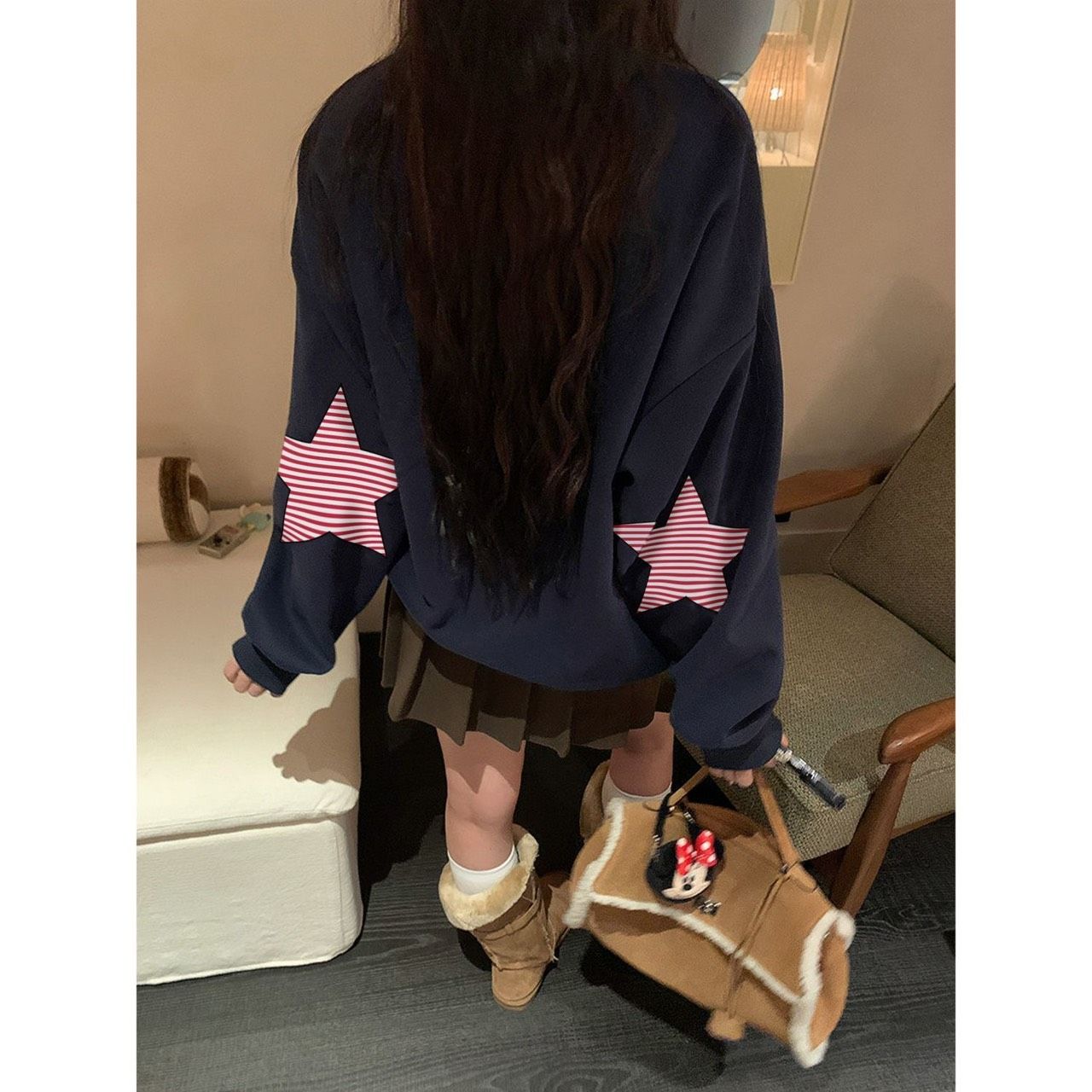 美式萌萌條紋星星長袖୨୧ ̊。三色