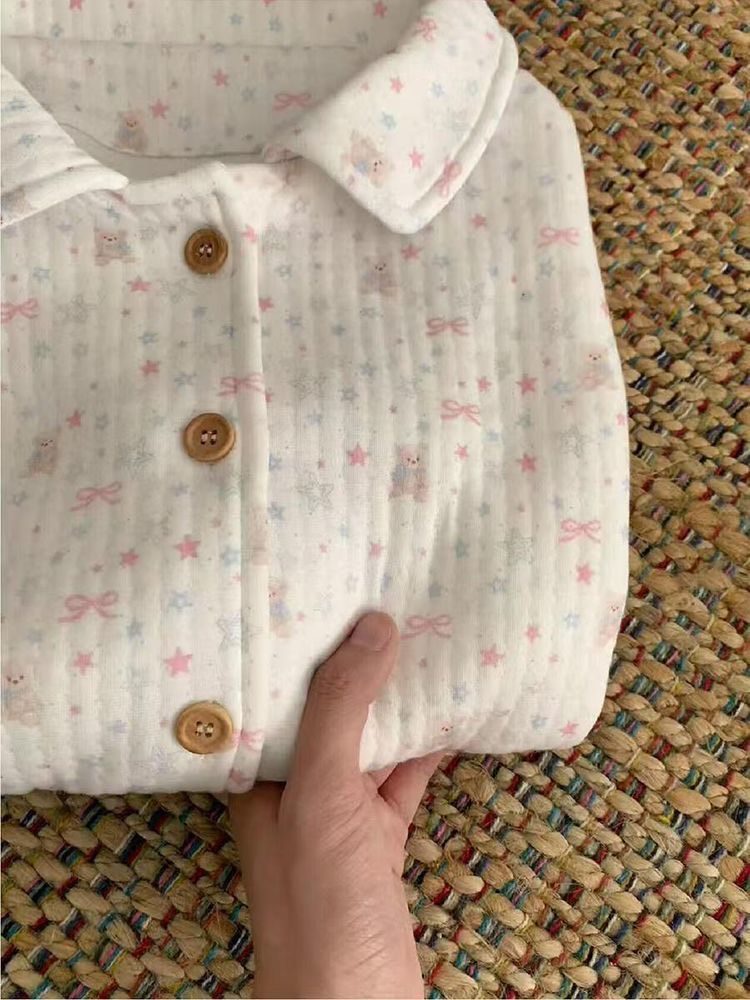 韓系星星小熊空氣棉睡衣套裝୨୧ ̊