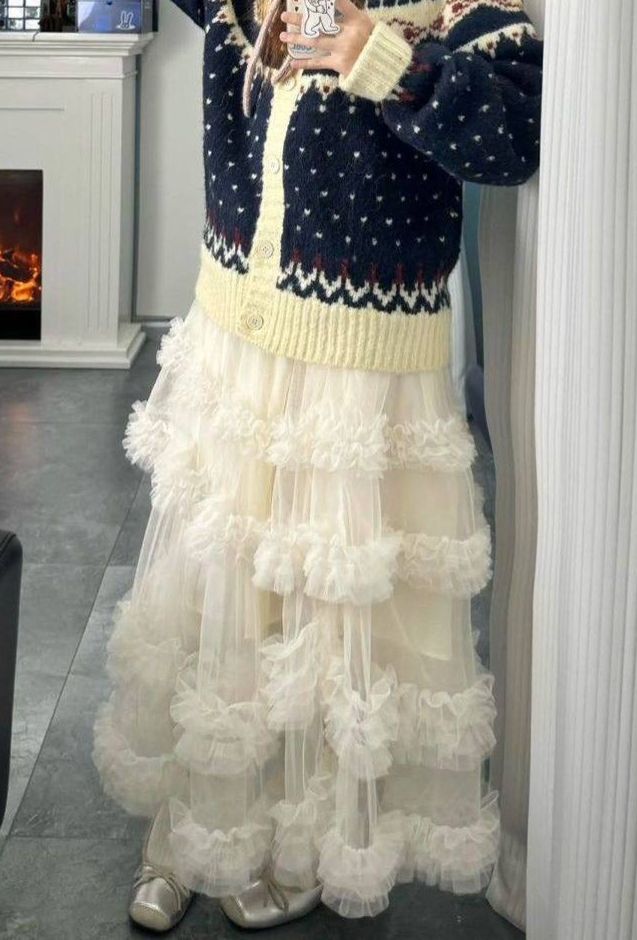 仙氣飄飄網紗蛋糕裙୨୧ ̊三色