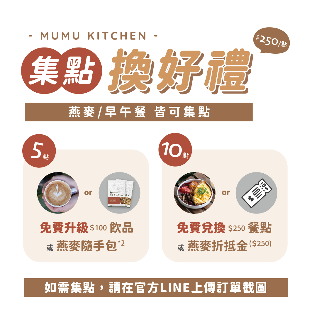 集點活動說明《任何折扣組合、優惠與集點活動不併用》
