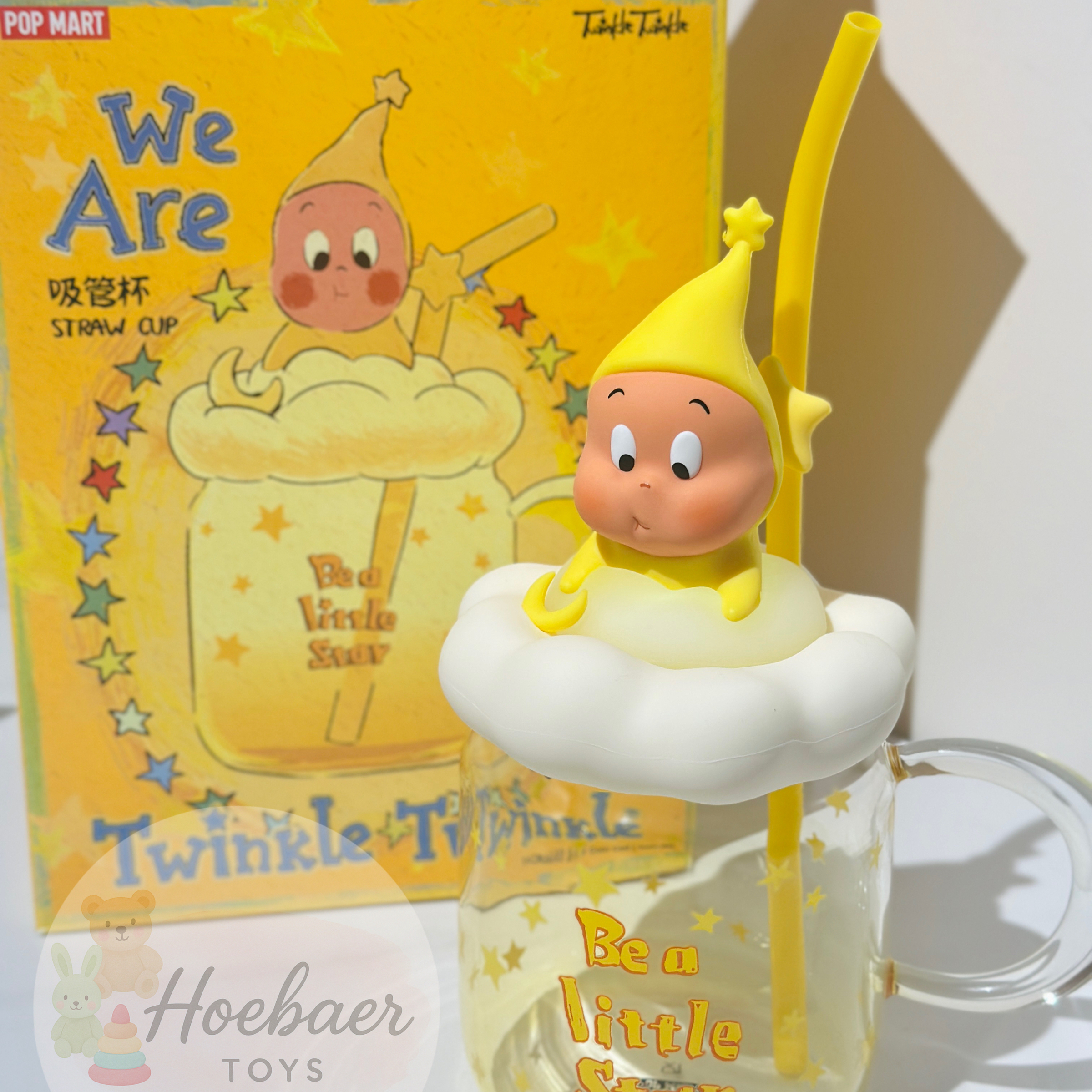 星星人 - 一代發光玻璃杯 吸管杯