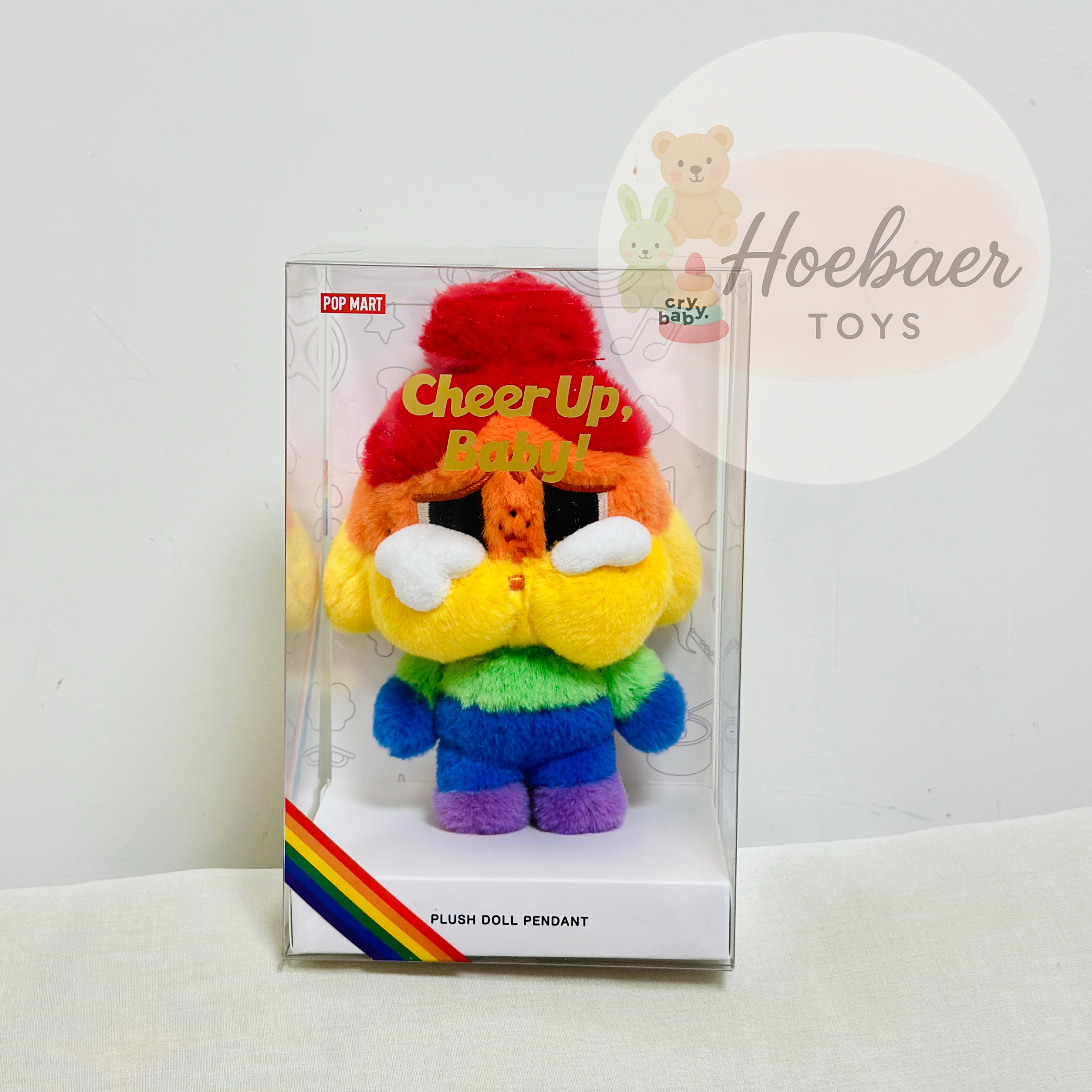 CRYBABY 哭娃 小彩虹 毛絨掛件