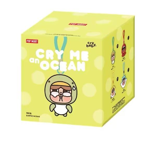 POPMART 泡泡瑪特 CRYBABY 淚流成海系列 耳機包 毛絨掛件 吊飾