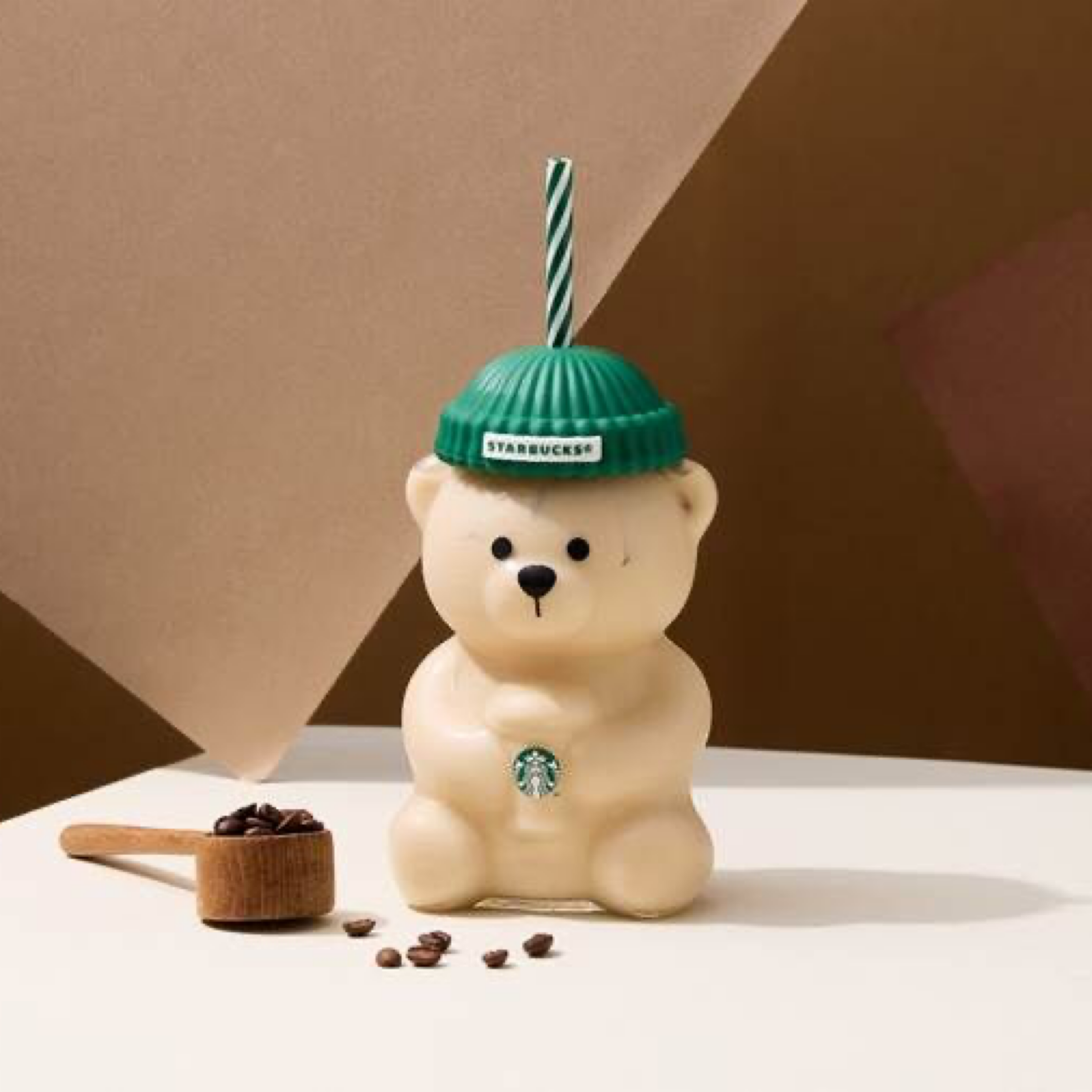 星巴克 小熊玻璃 TOGO 冷水杯