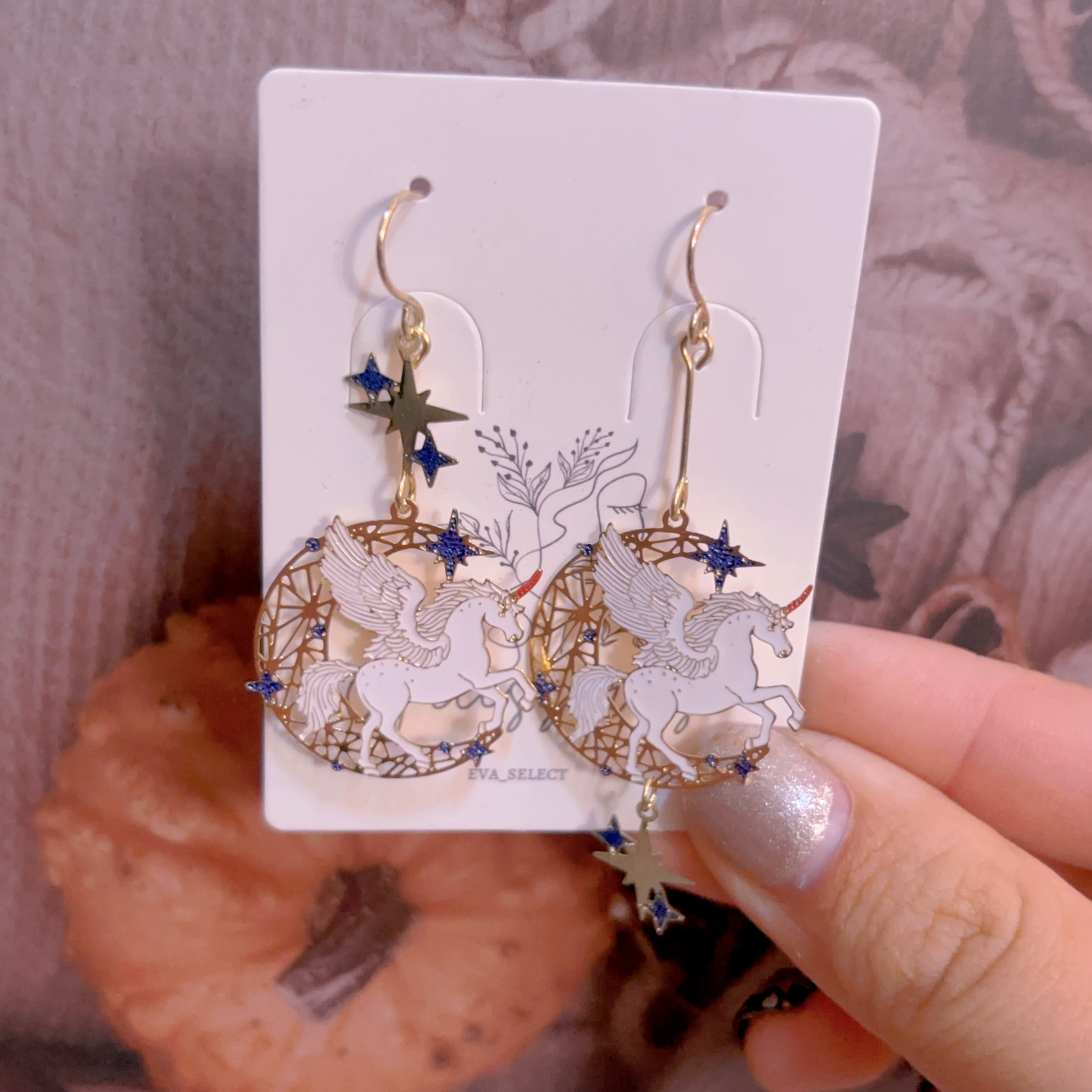 精美獨角獸耳環