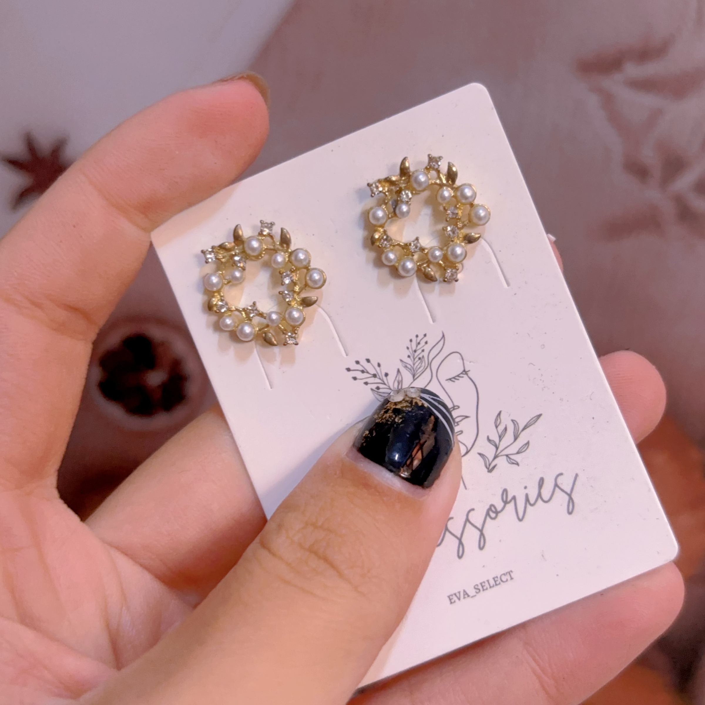 半價商品-珍珠花圈