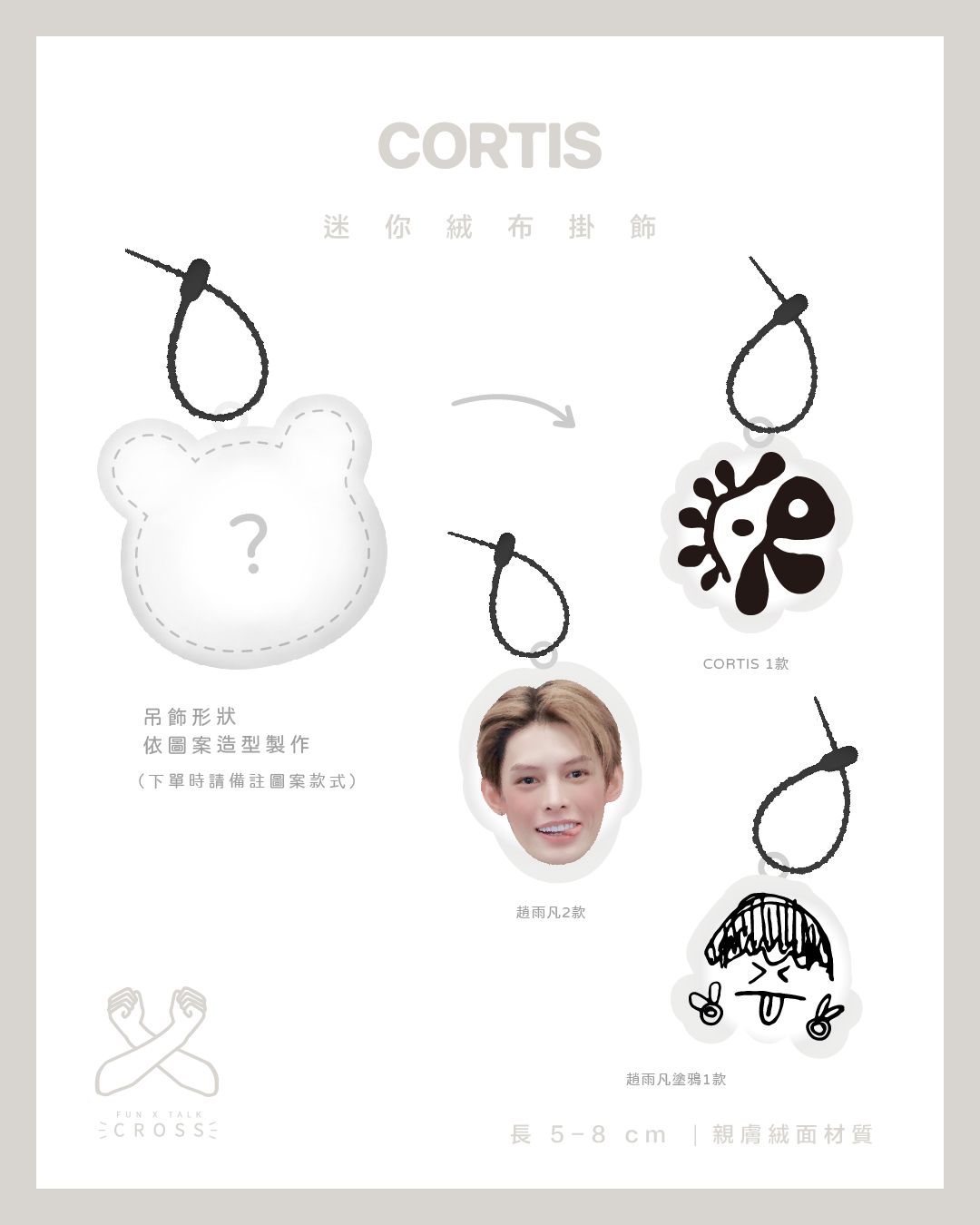 新品! CORTIS 迷你絨布掛飾【預購商品20-40天】（請點圖看更多選項）