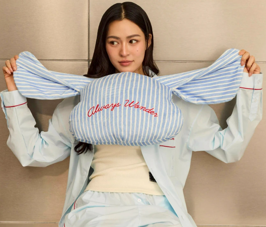 Always Wonder - Goldie Pillow Blanket - Cloudy Blue （抱枕+毛毯）