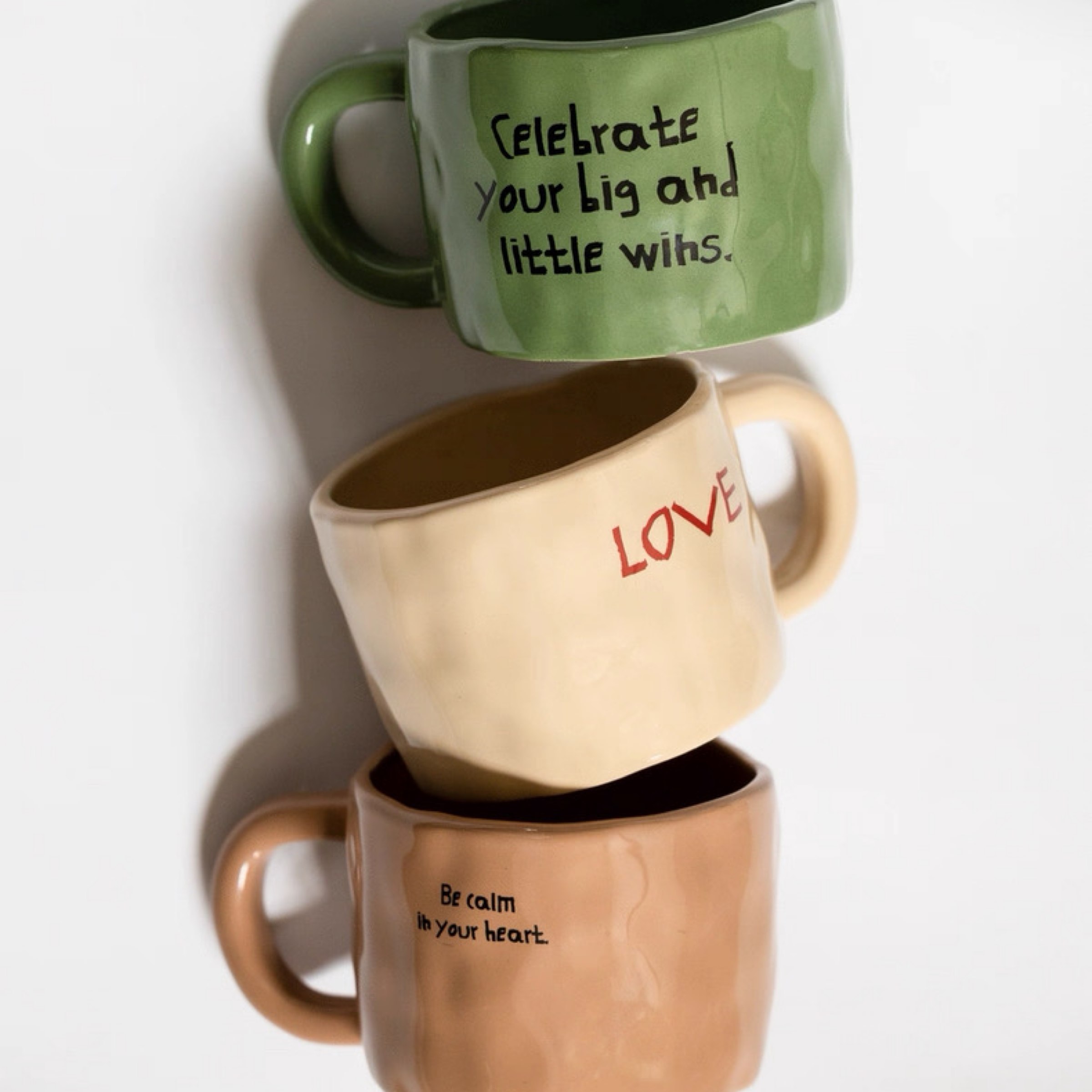 手捏不規則馬克杯/早餐杯