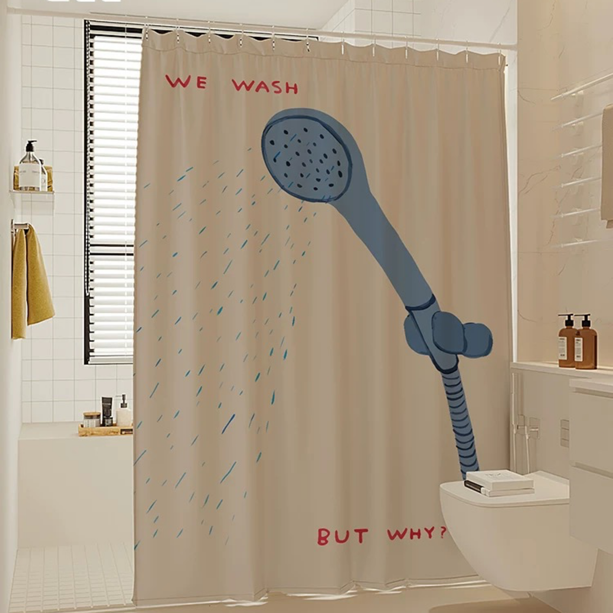 浴室防霉浴簾（為什麼洗澡？）