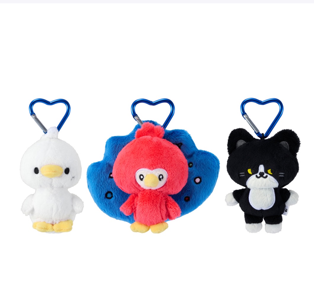 SJ十巡日本場毛絨玩偶動物鑰匙圈