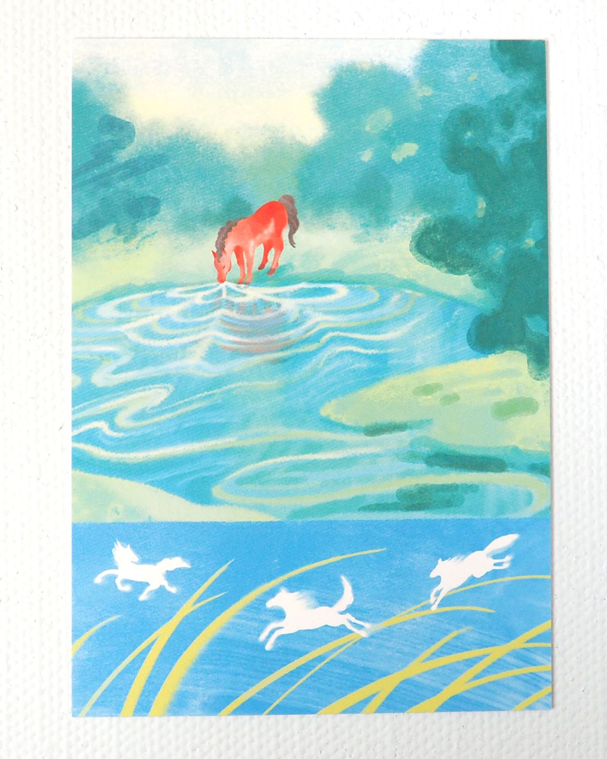 🐎 馬年賀卡 Swaying with the wind（贈信封）