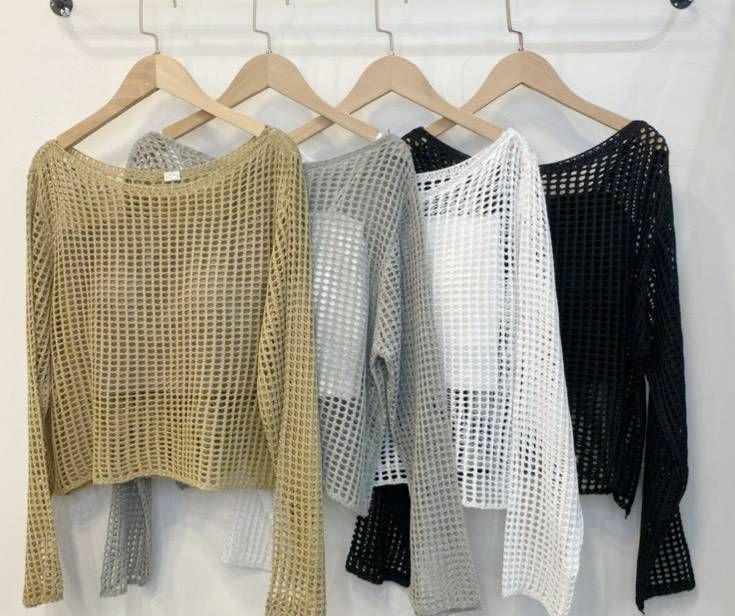 韓系洞洞針織+罩杯背心