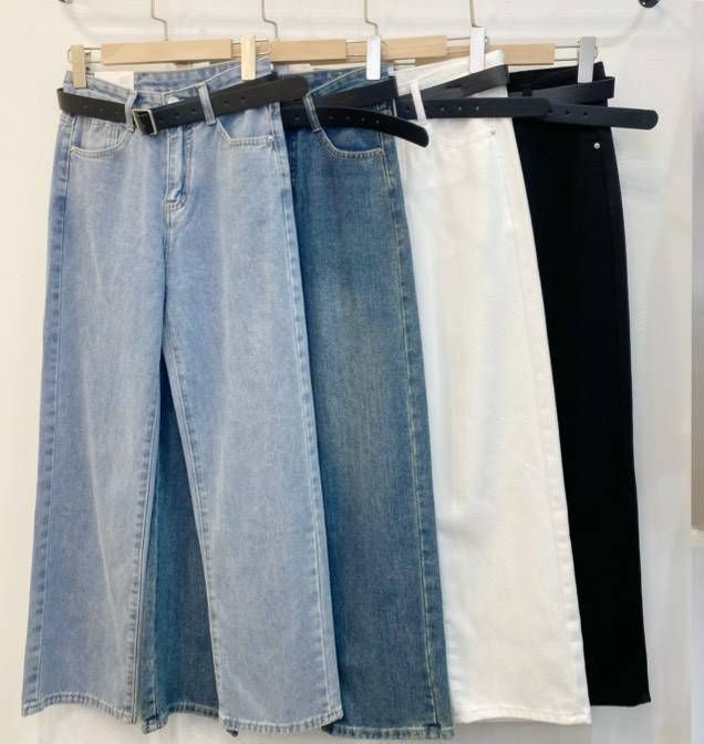 高腰顯瘦直筒褲