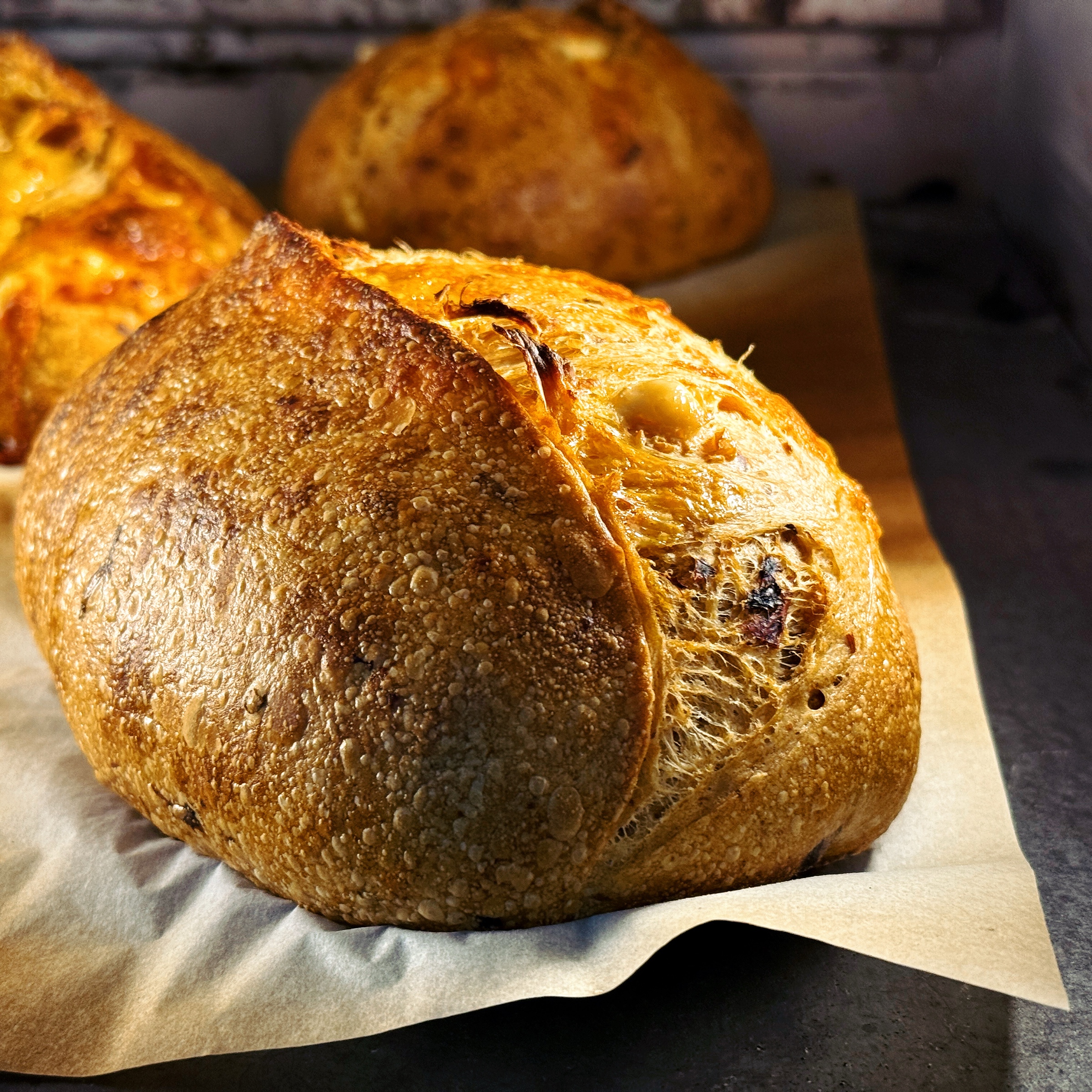 煙燻辣椒起司酸種歐包