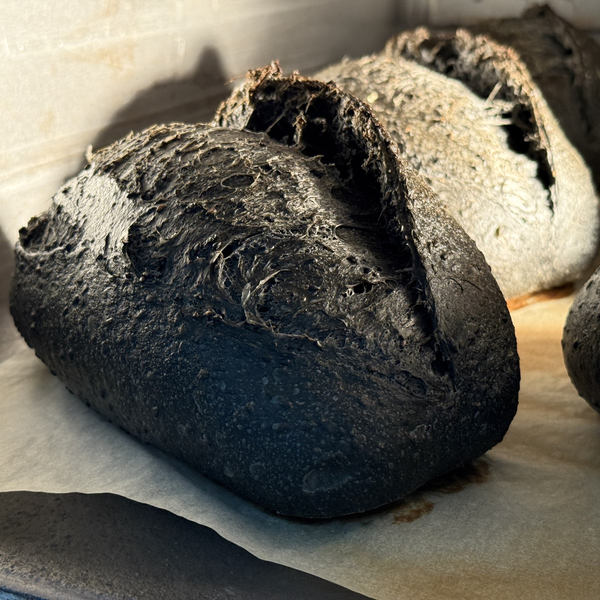 竹炭黑芝麻酸種歐包