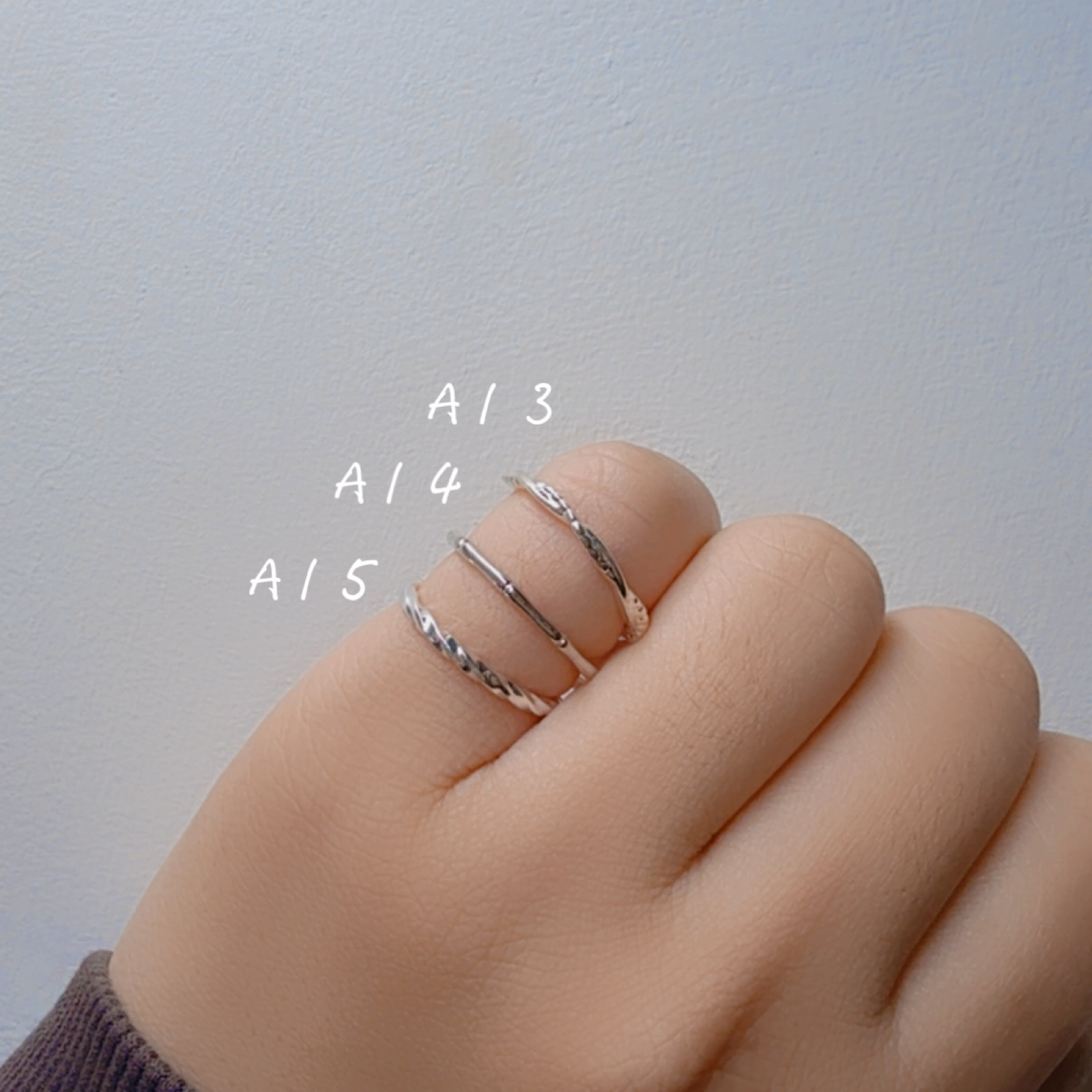 925純銀戒指（A13-A21）