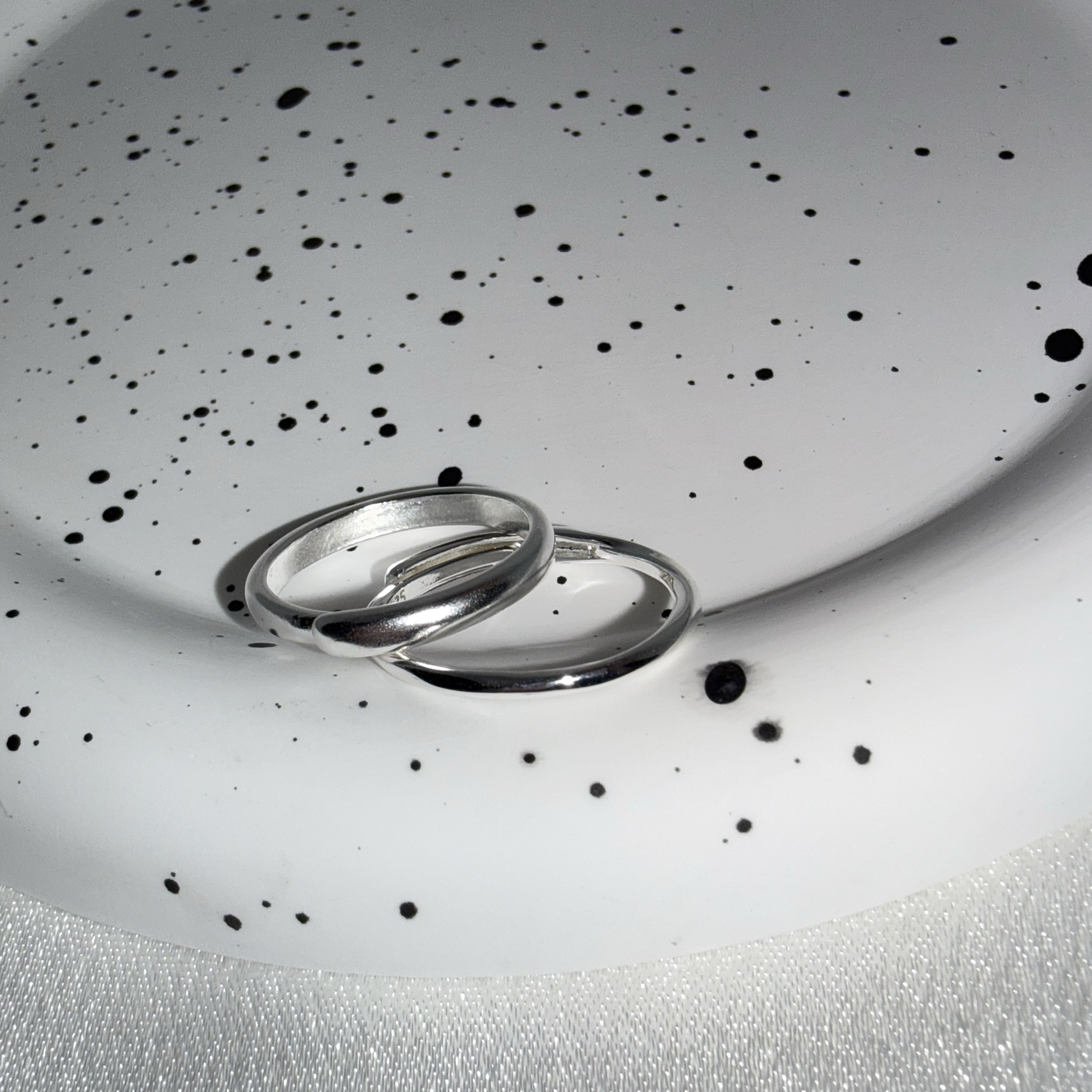 情侶款素面925純銀戒指💍