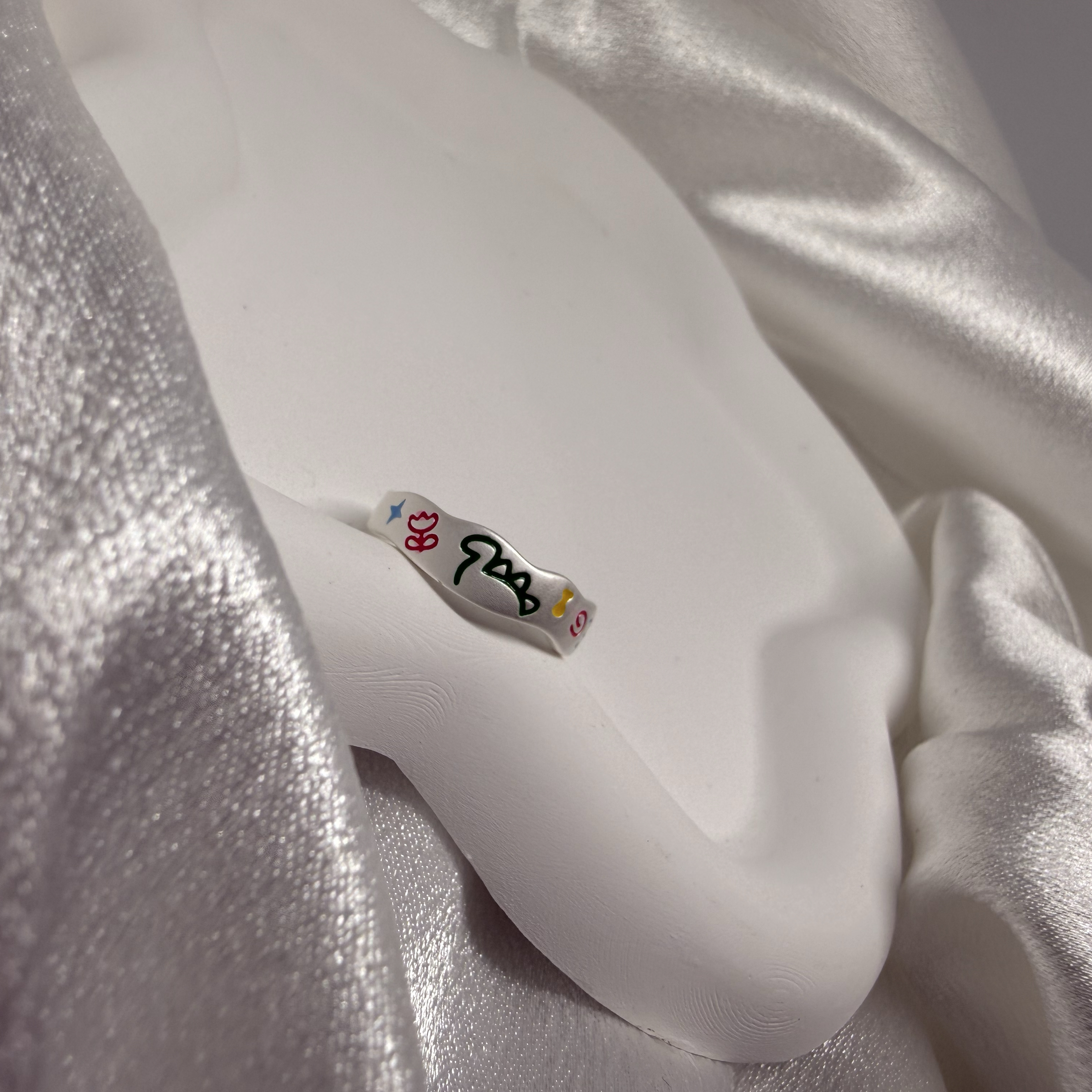 恐龍🦖塗鴉開口戒💍