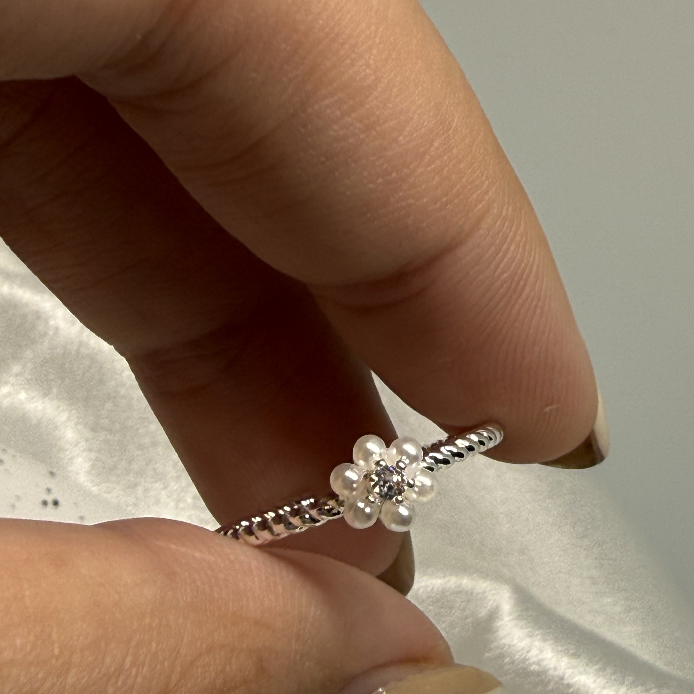 韓系小清新花戒