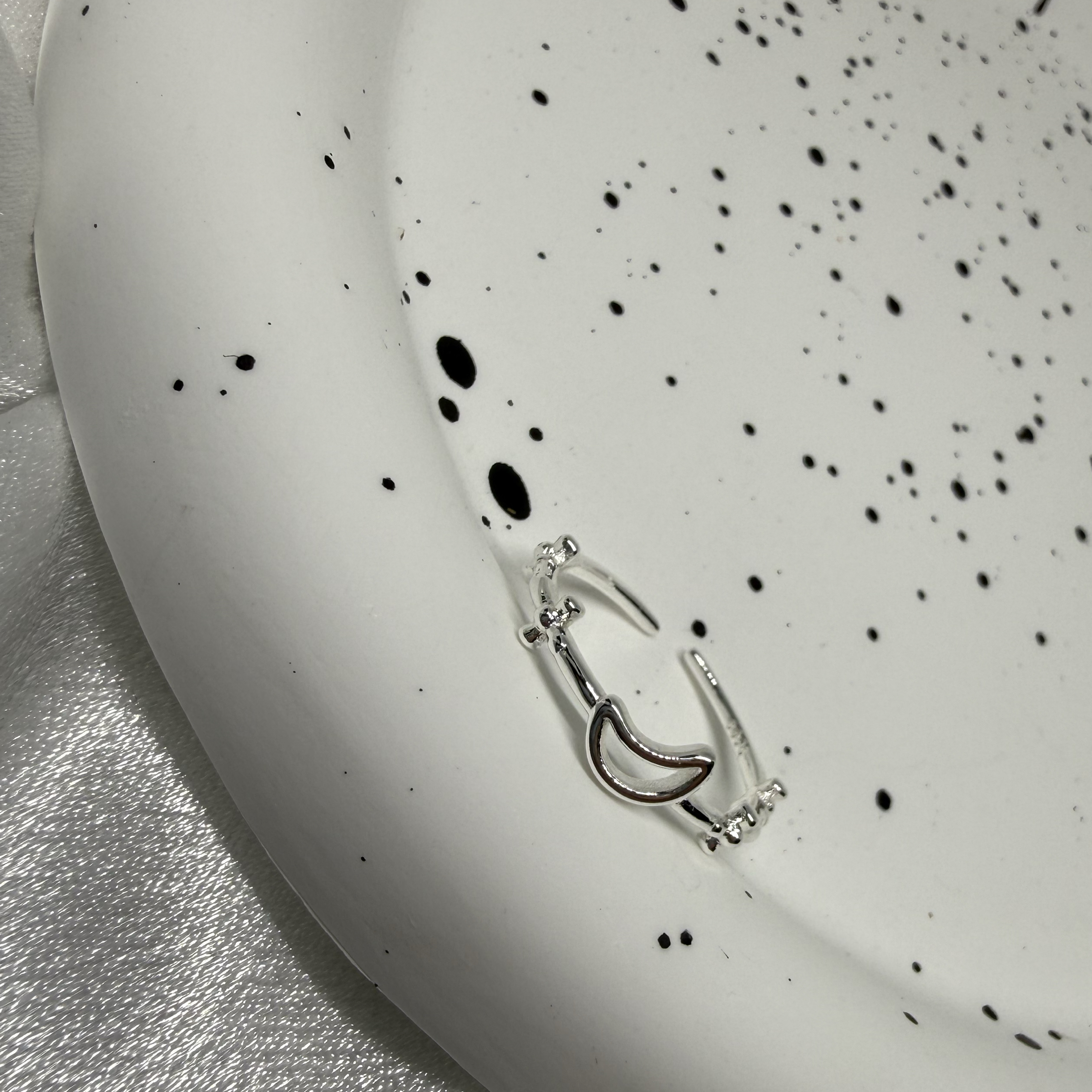 🌙 韓版月亮 925 純銀戒指