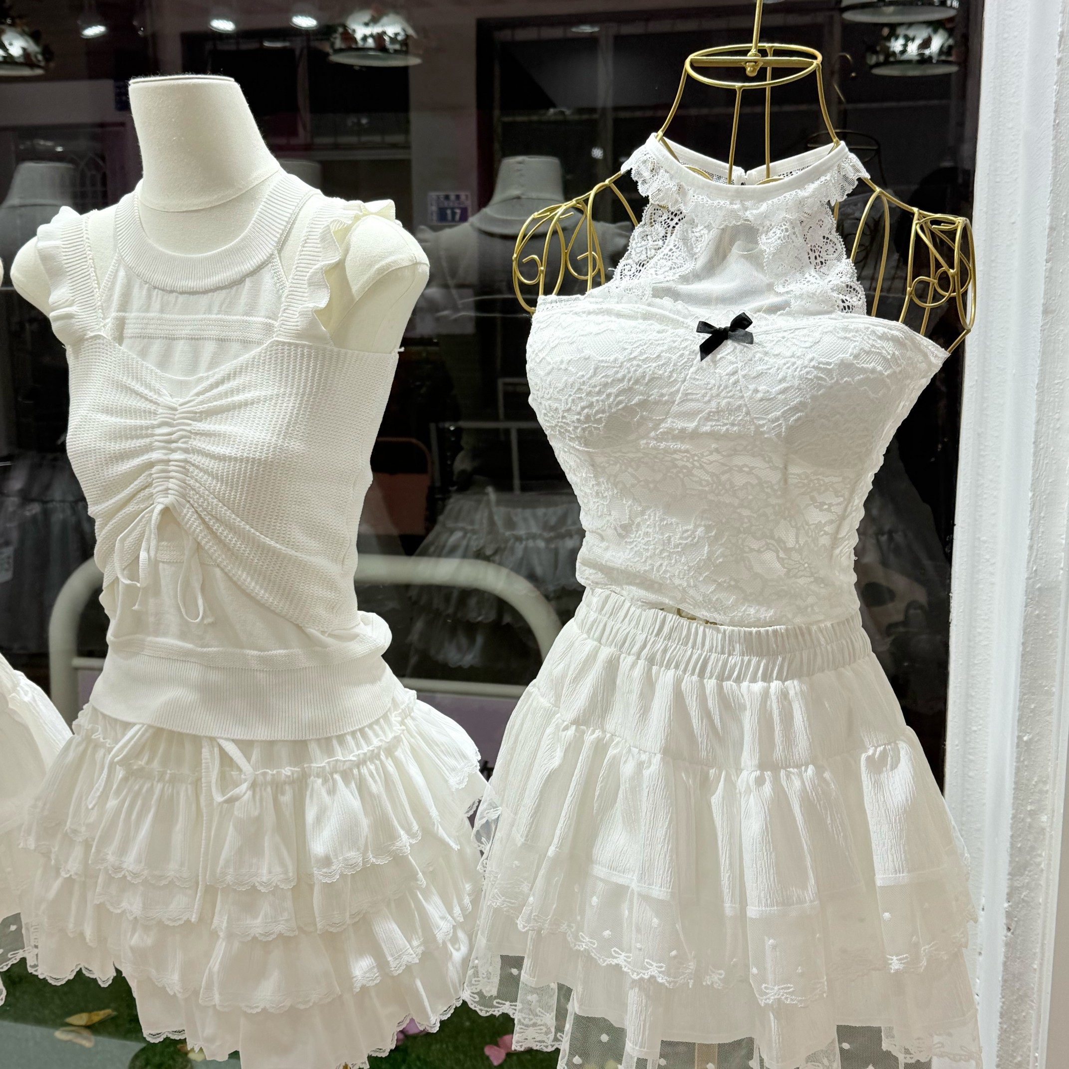 純白蕾絲系列 自搭款 純白蕾絲掛脖蛋糕（含胸墊）