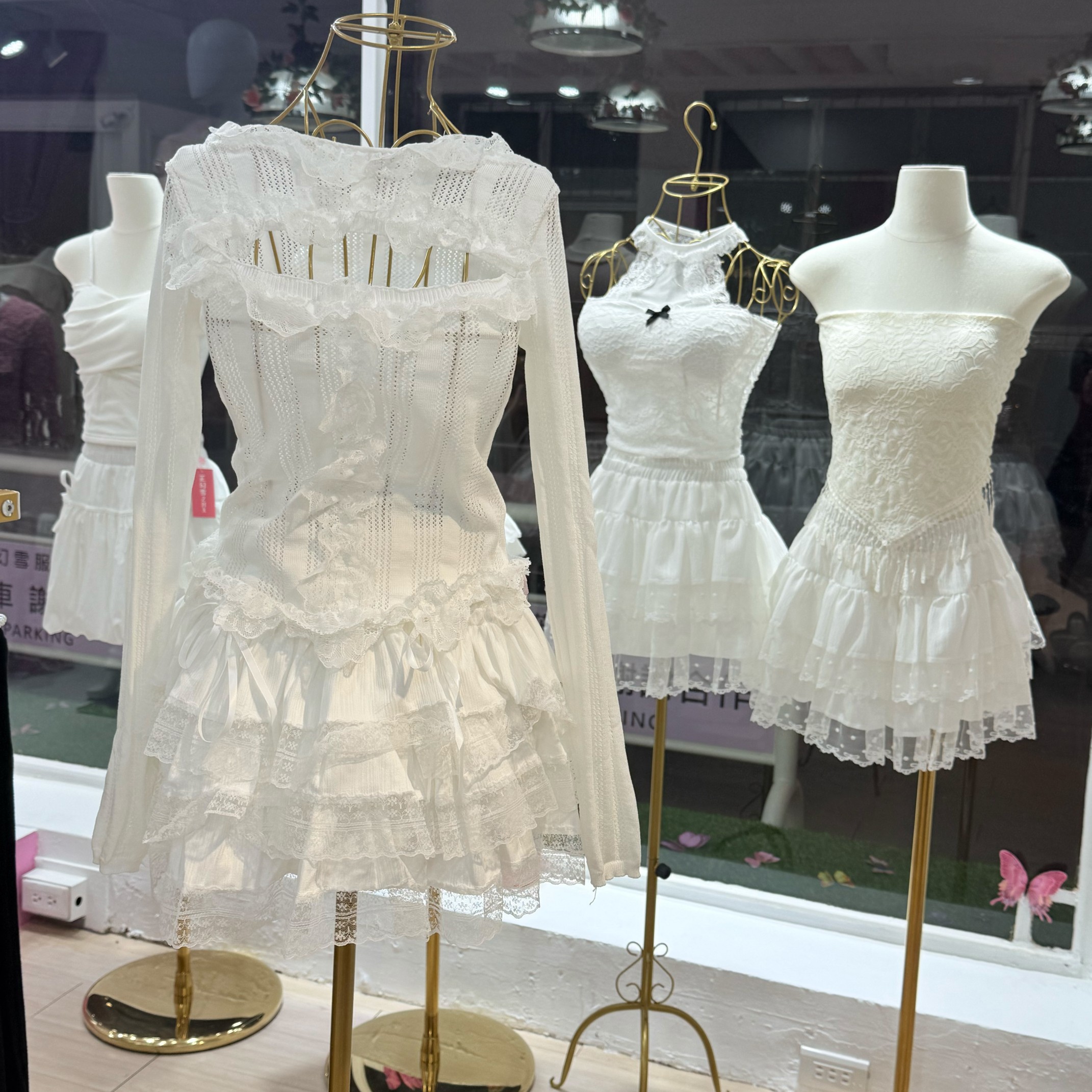 純白蕾絲系列 自搭款 純白蕾絲復古宮廷紗紗