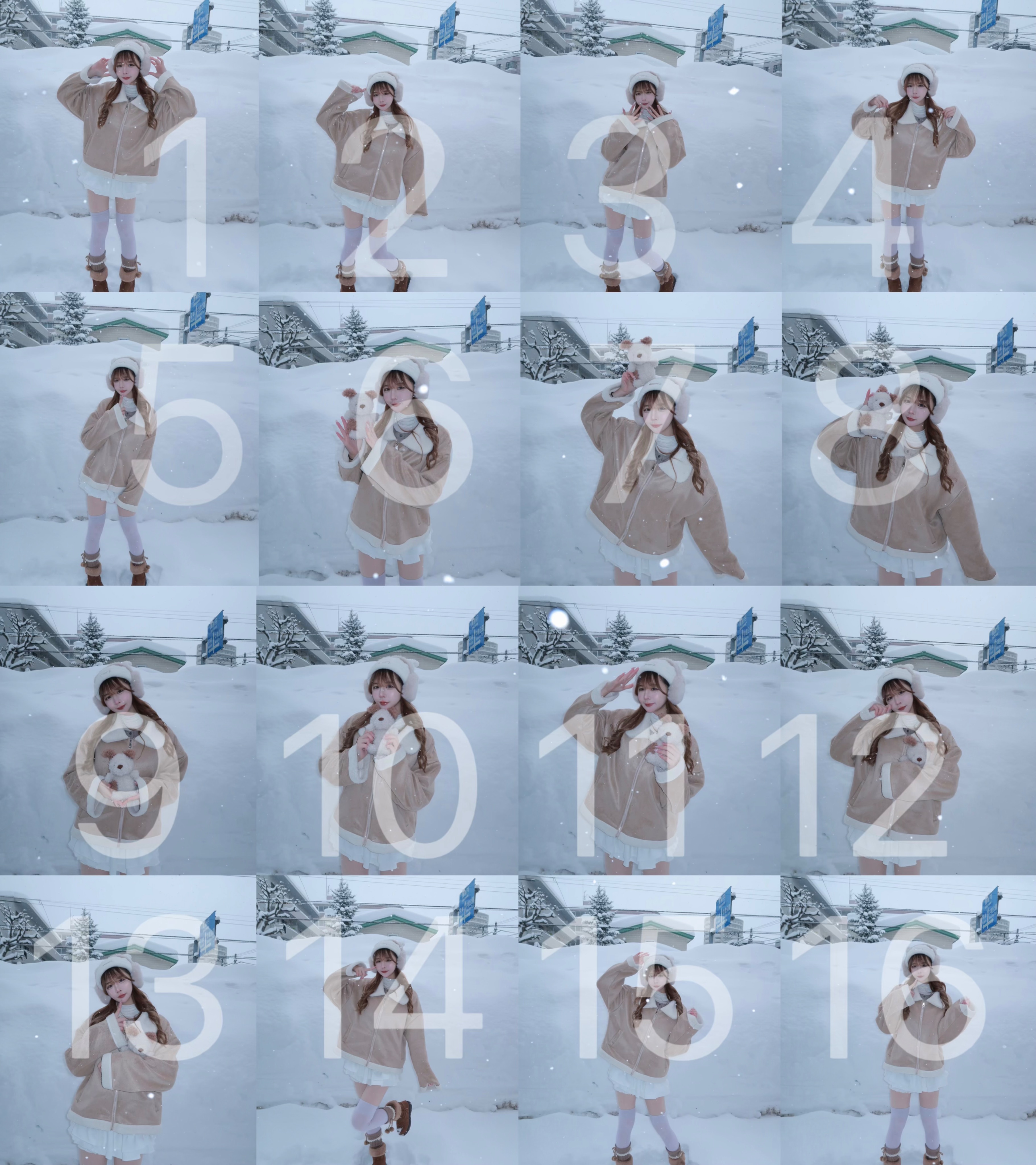♡北海道系列♡雪地全身‪.ᐟ‪.ᐟ