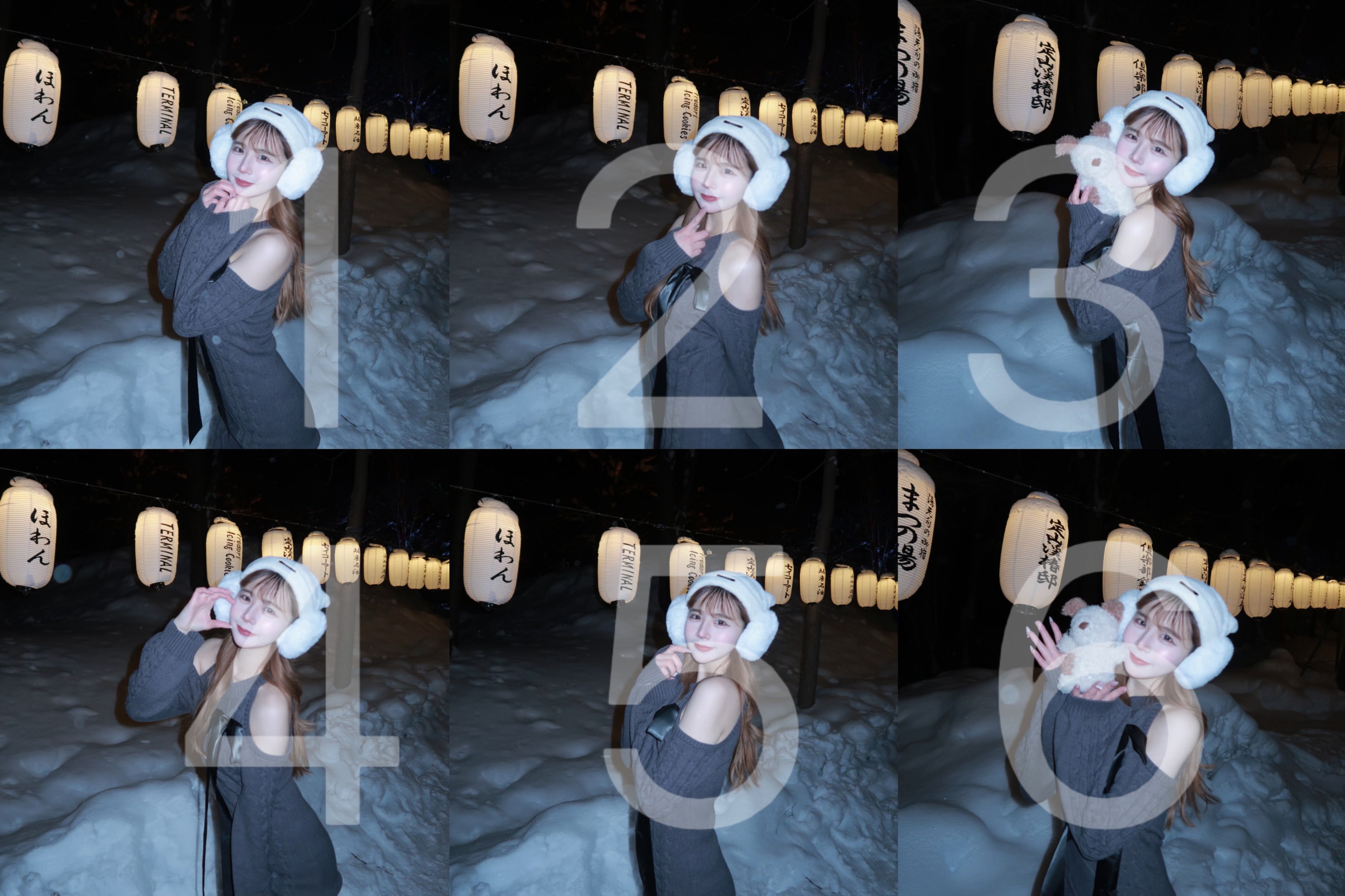 ♡北海道系列♡雪地毛衣（有夠冷）