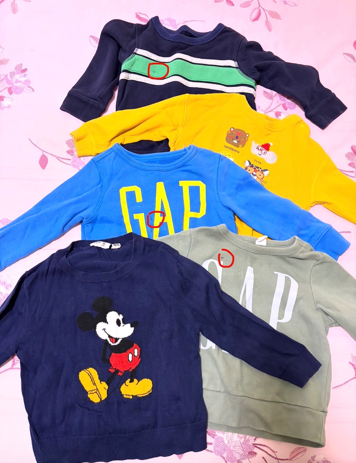 100偏厚上衣＆針織毛衣