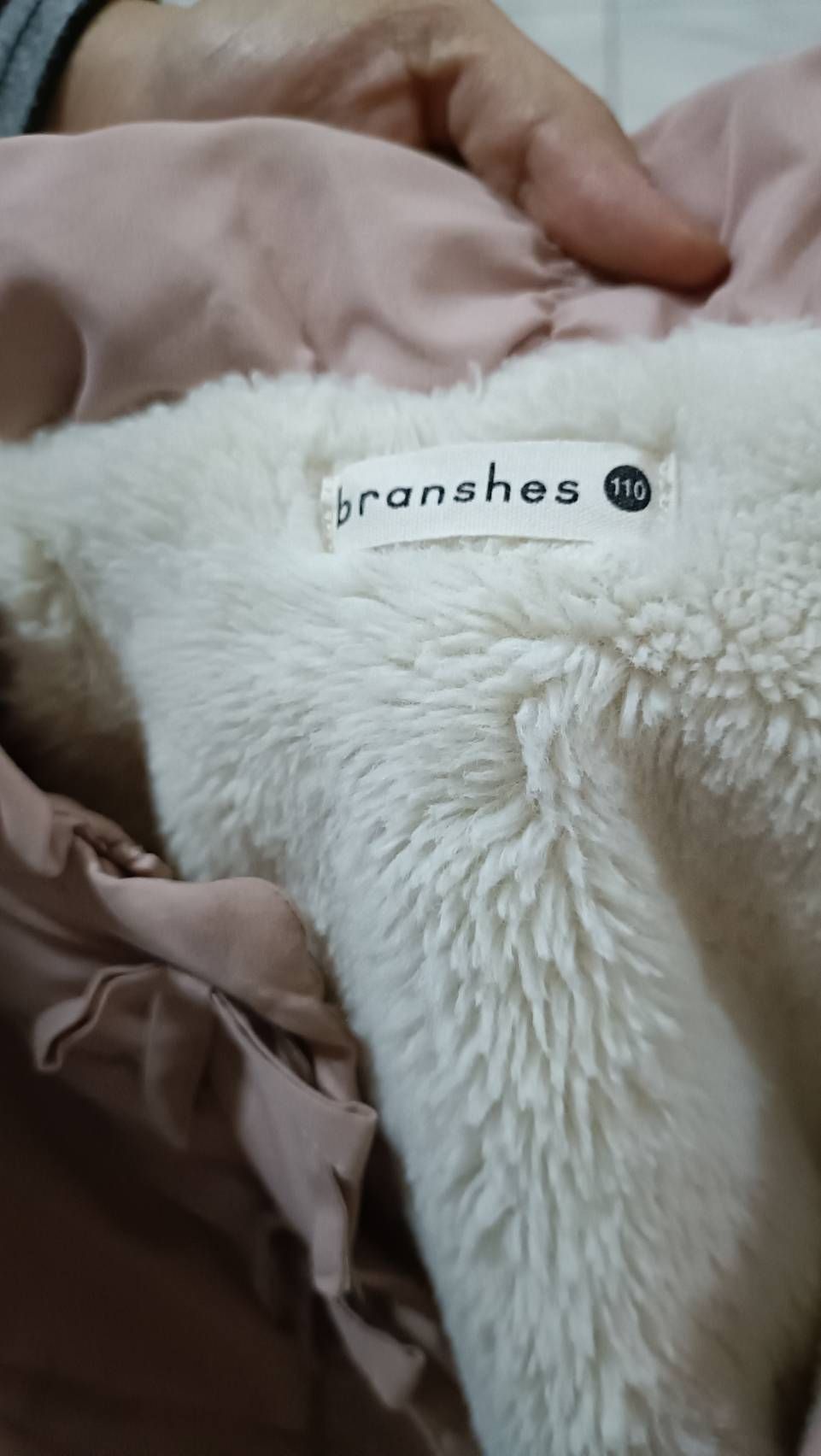 女寶110公分厚刷毛外套