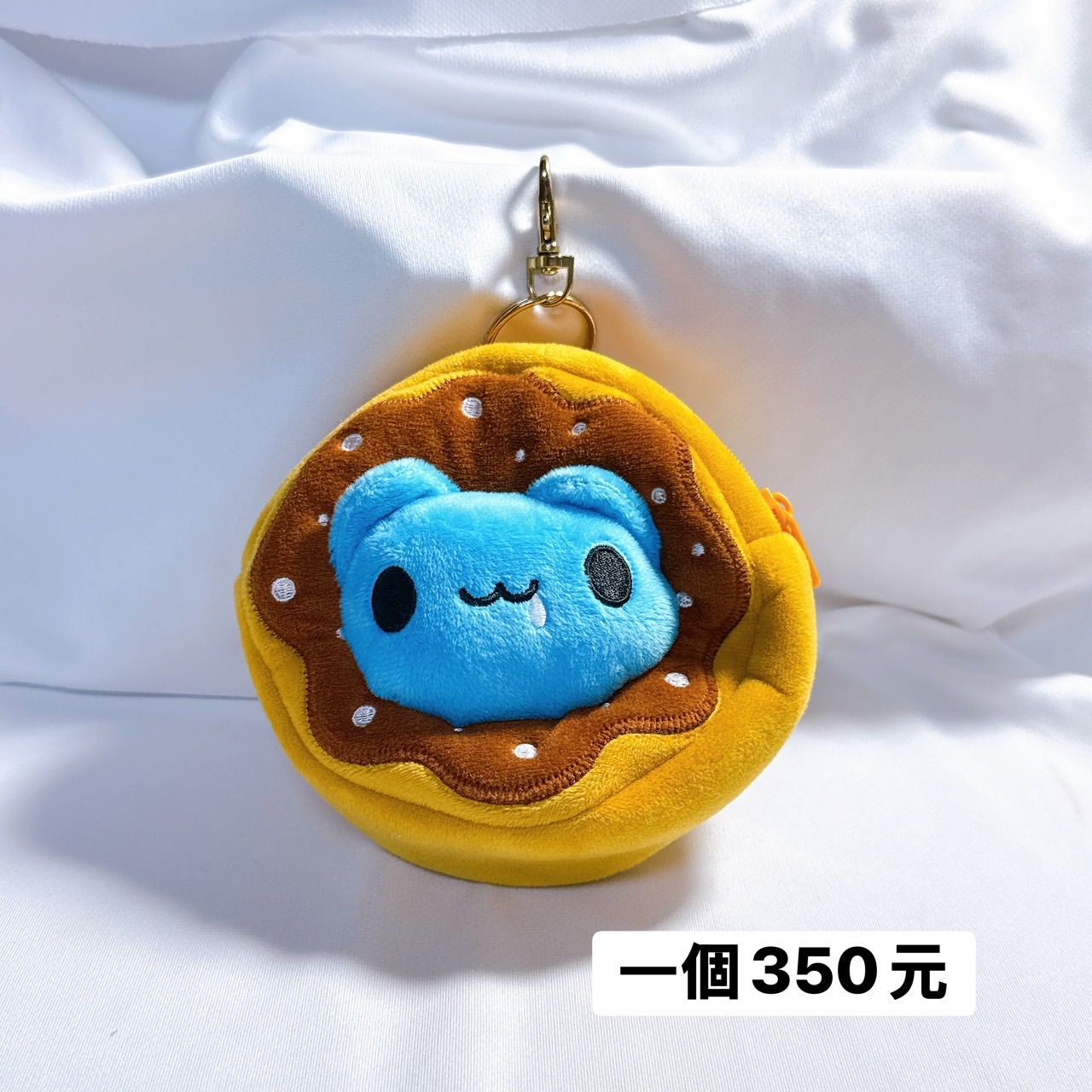 甜甜圈咖波貓貓蟲零錢包-1入