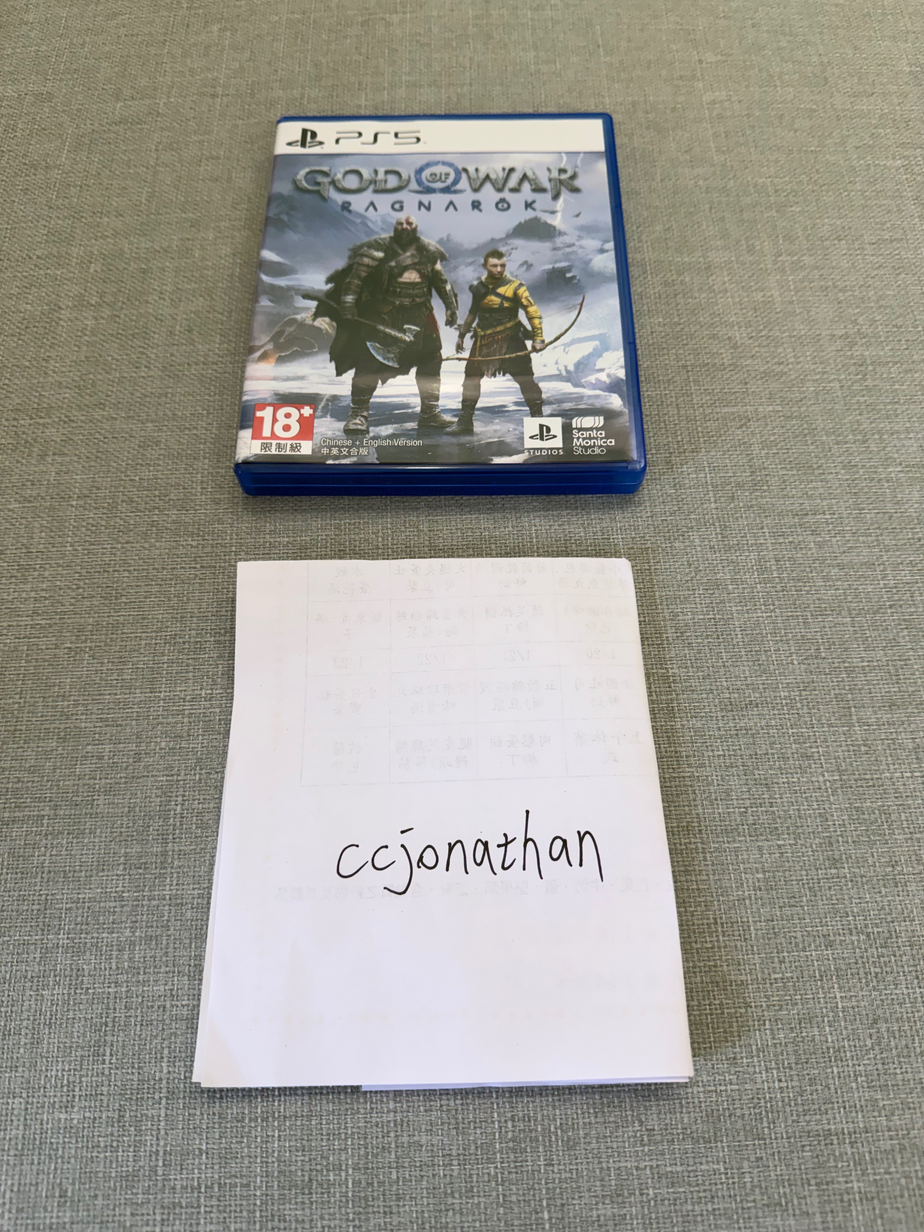 Ps5戰神二手光碟