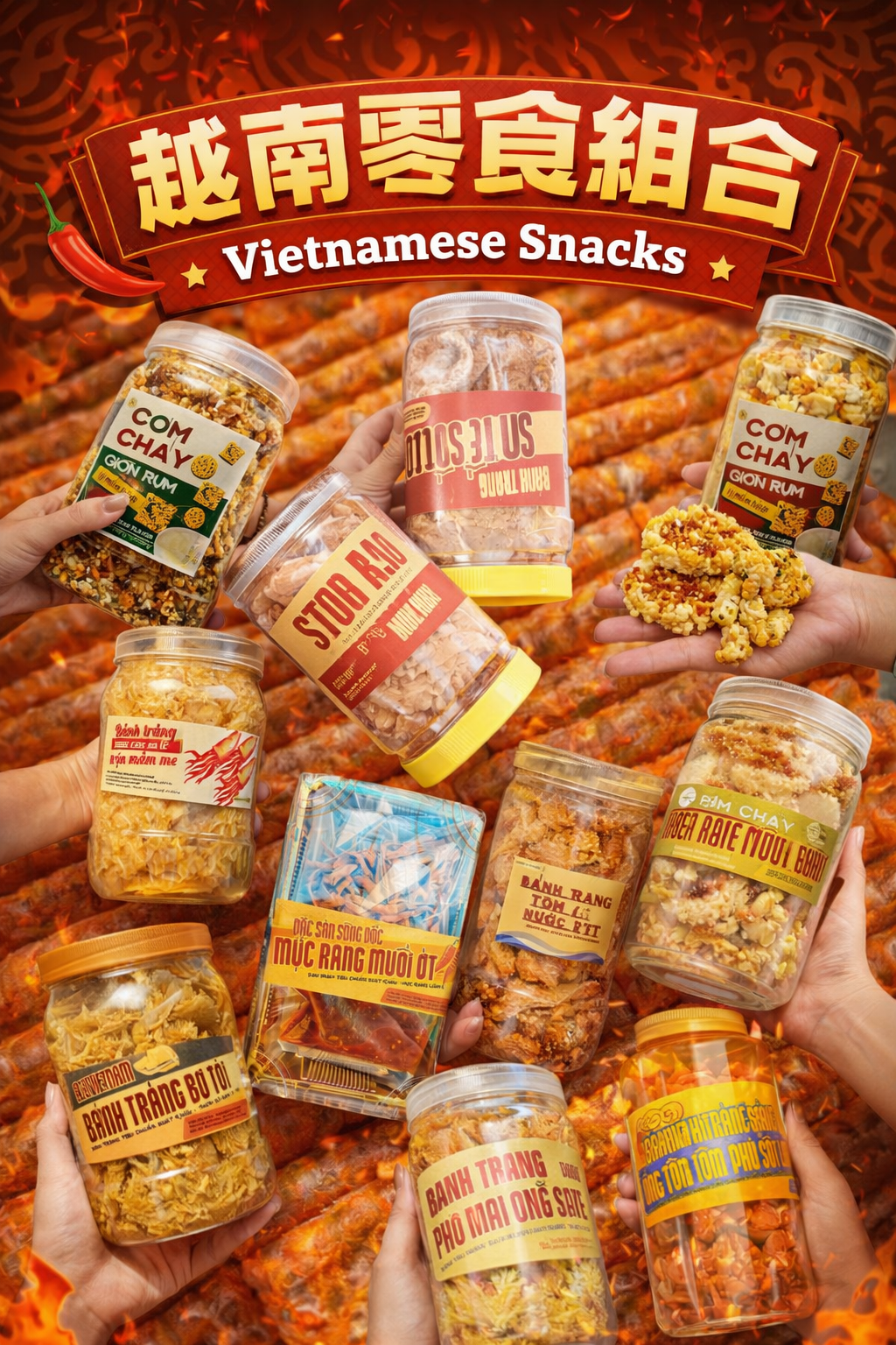 越南零食-米紙-鍋巴