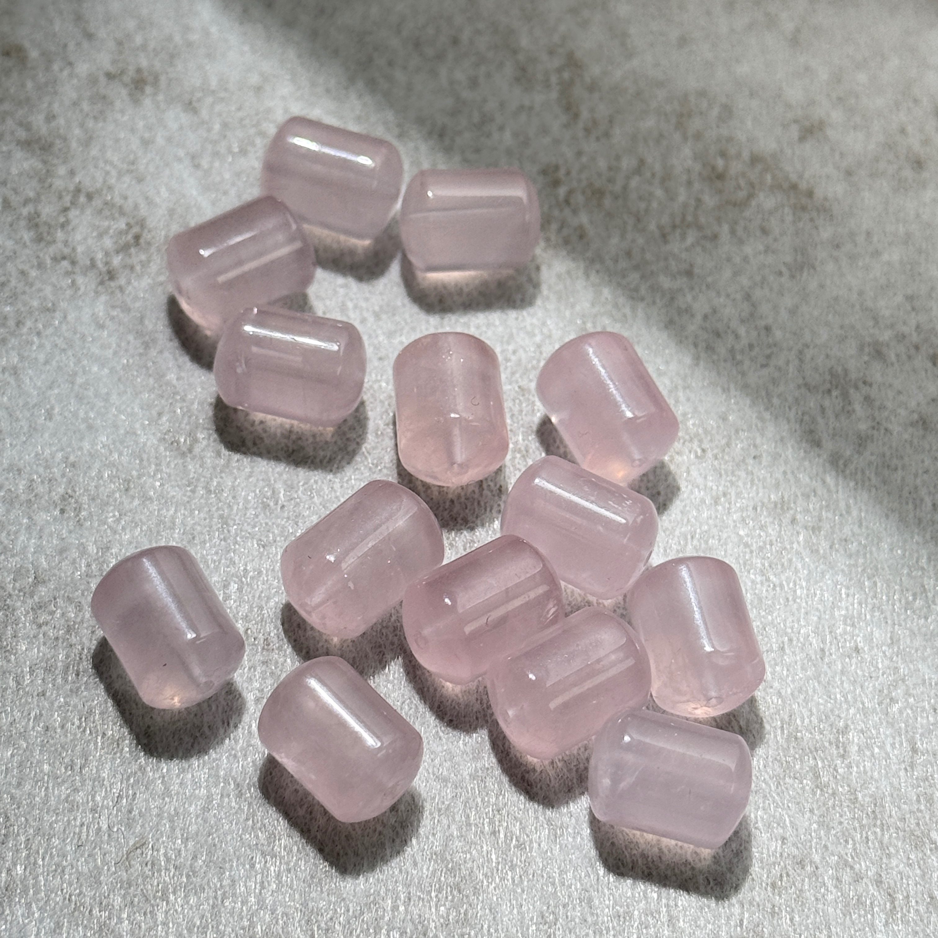 粉晶 桶珠